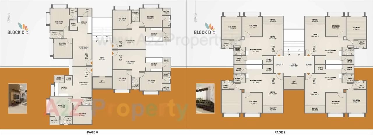 Layout of real estate project Monarc Crystal located at Zundal, Gandhinagar, Gujarat