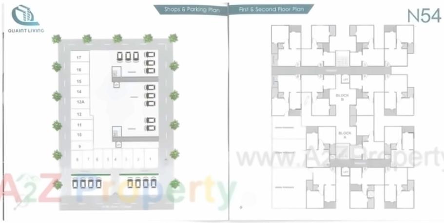 Layout of real estate project N located at Vavol, Gandhinagar, Gujarat