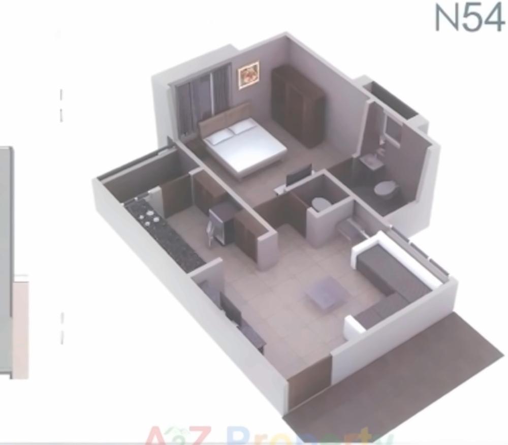 3D Elevation of real estate project N located at Vavol, Gandhinagar, Gujarat