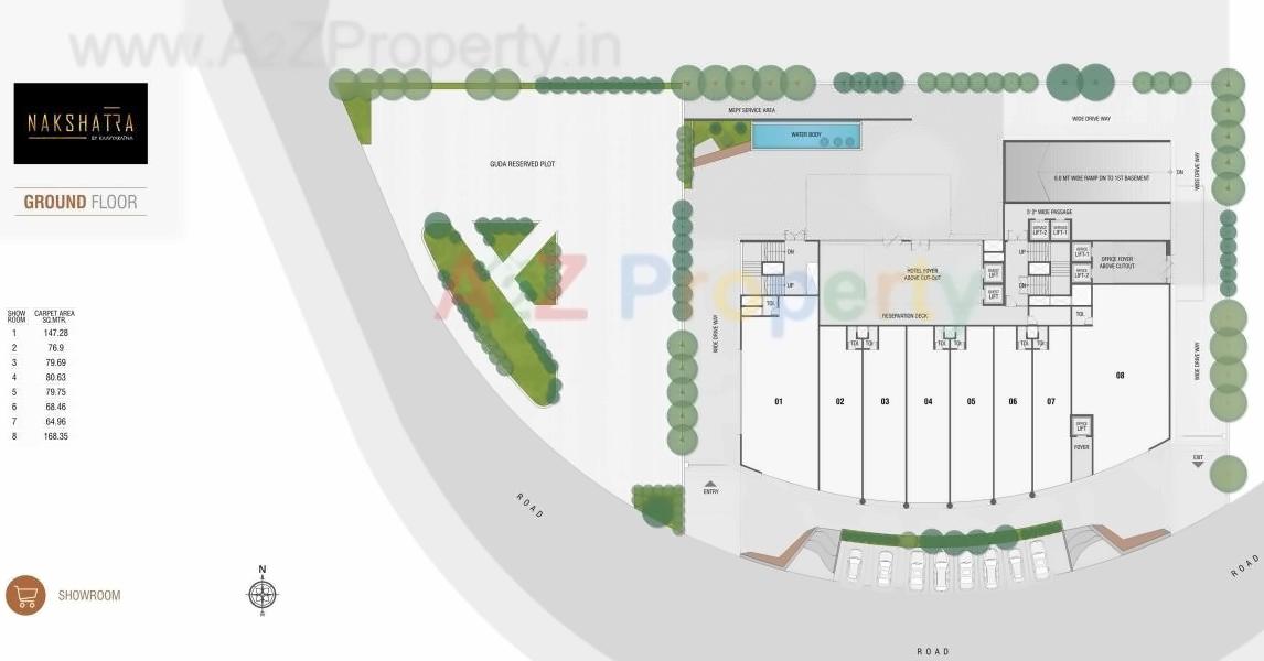 Layout of real estate project Nakshatra located at Gandhinagar, Gandhinagar, Gujarat
