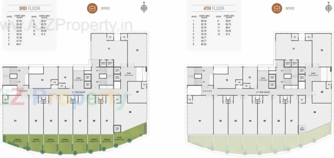 Layout of real estate project Nakshatra located at Gandhinagar, Gandhinagar, Gujarat