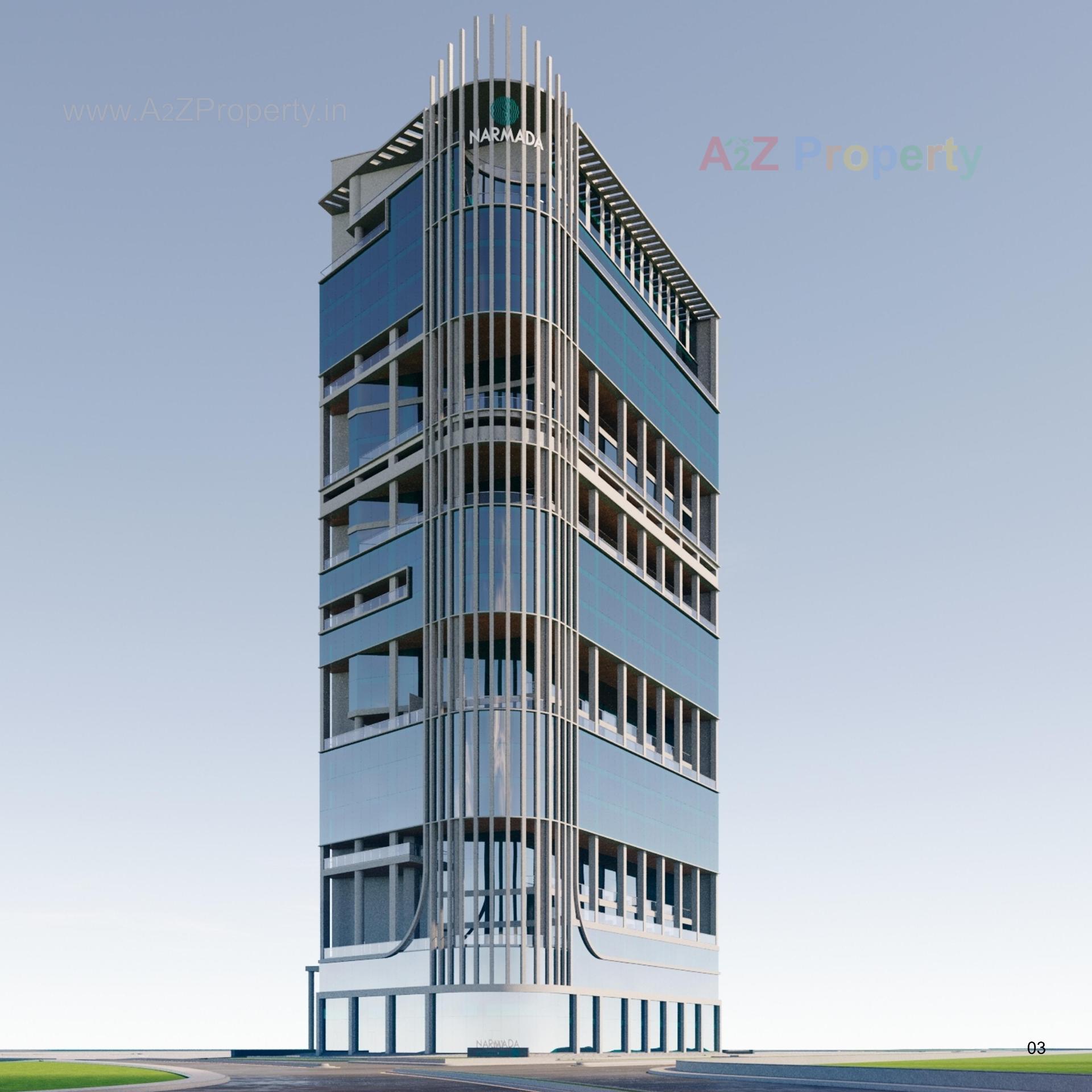 3D Elevation of real estate project Narmada located at Ratanpur,giftcity, Gandhinagar, Gujarat