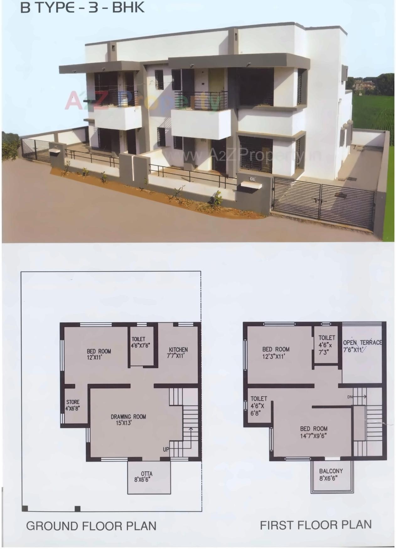 Layout of real estate project Natraj Twin Bunglows located at Dehegam, Gandhinagar, Gujarat