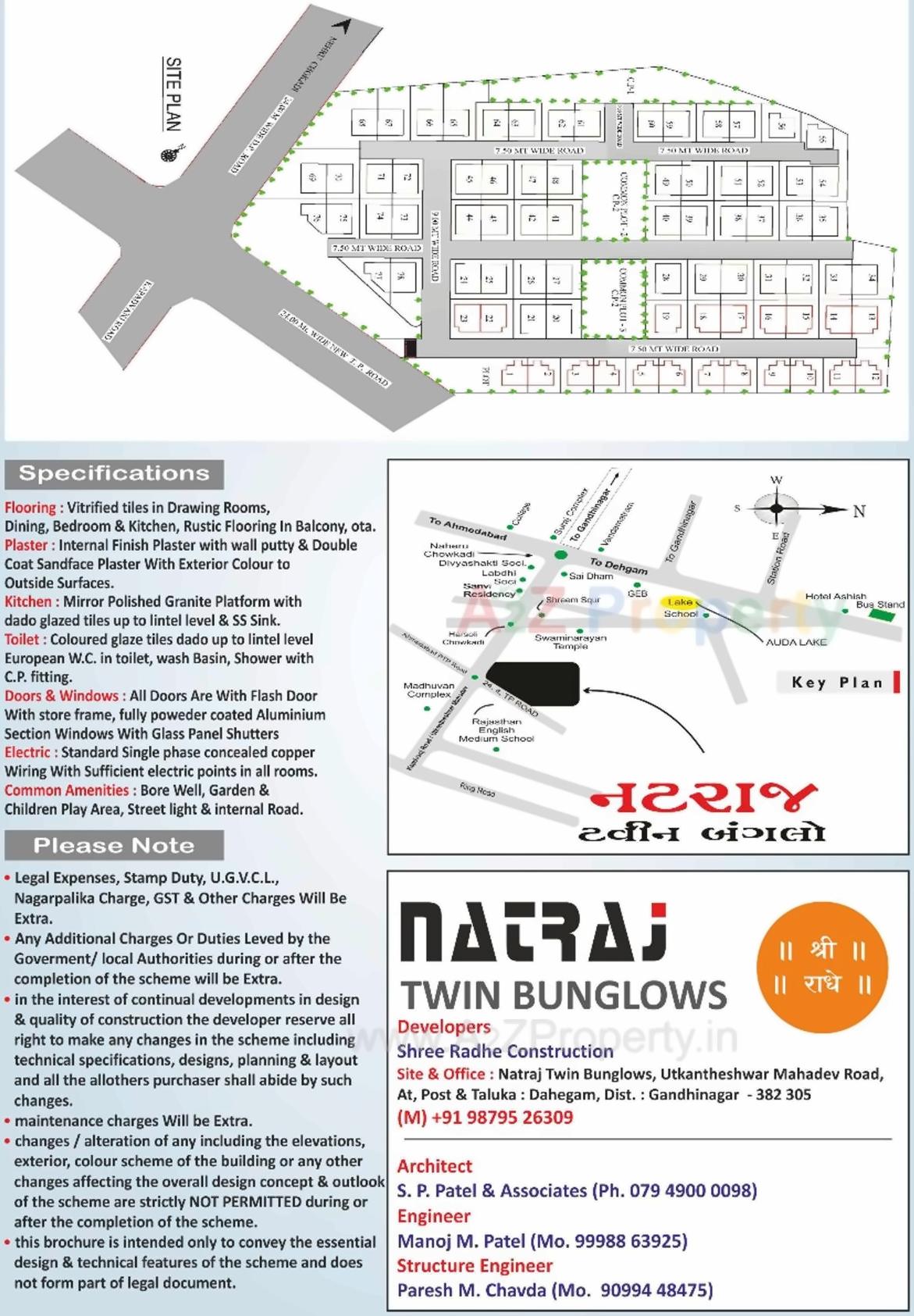  of real estate project Natraj Twin Bunglows located at Dehegam, Gandhinagar, Gujarat