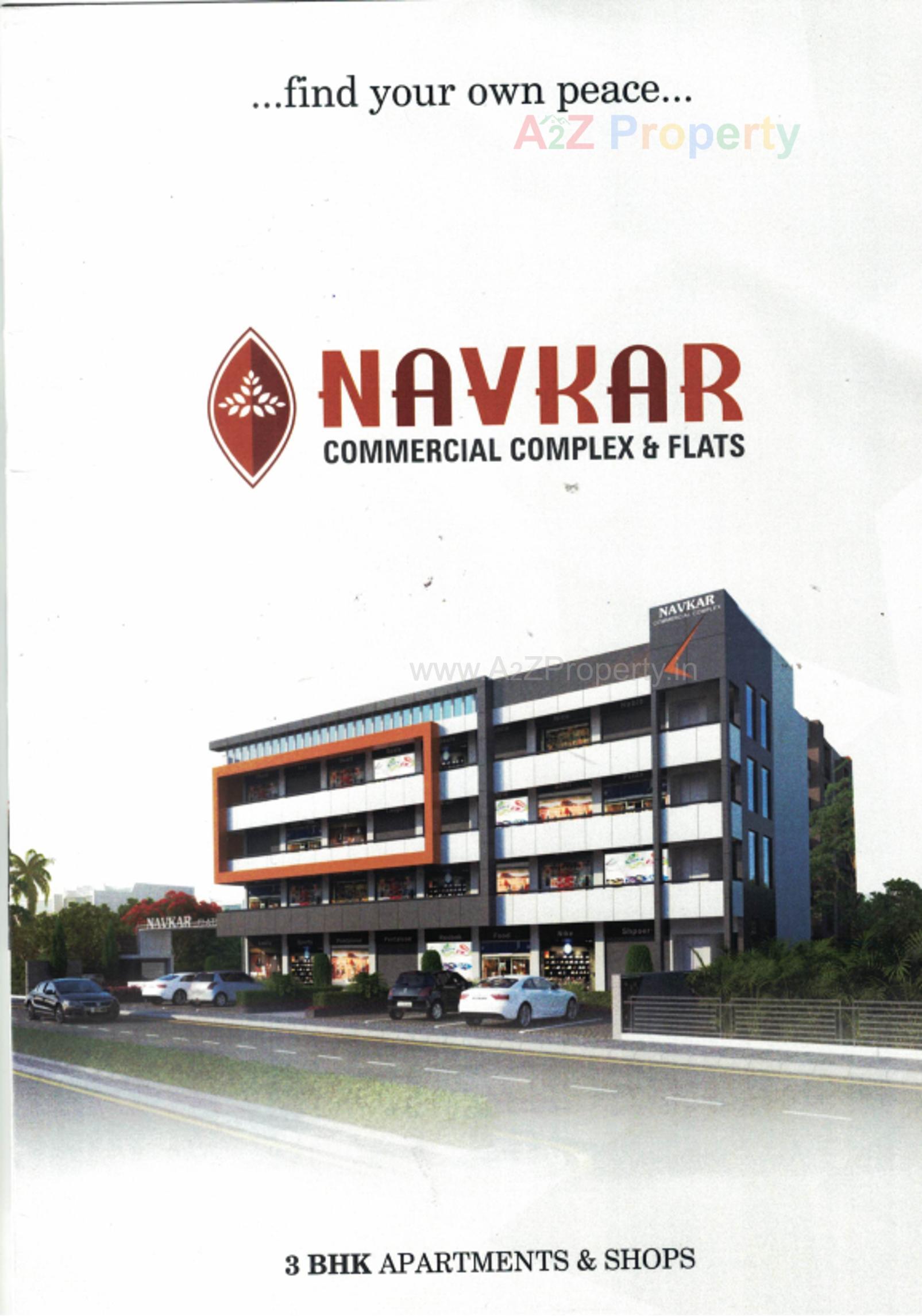 3D Elevation of real estate project Navkar  Complex Flats located at Mansa, Gandhinagar, Gujarat