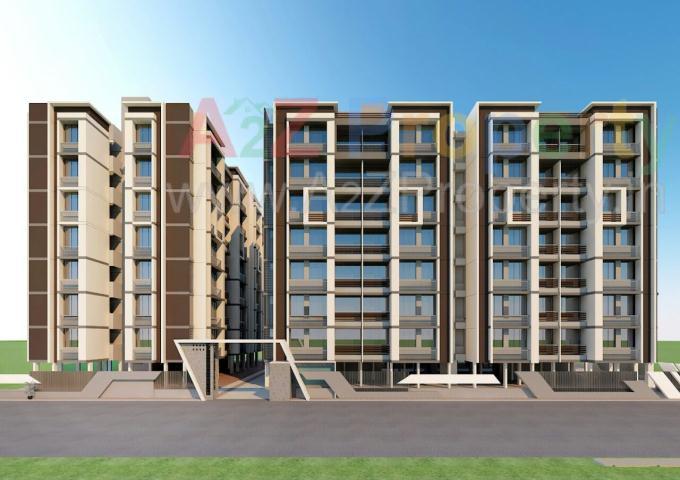 3D Elevation of real estate project Navpad Helios located at Ahmedabad, Gandhinagar, Gujarat