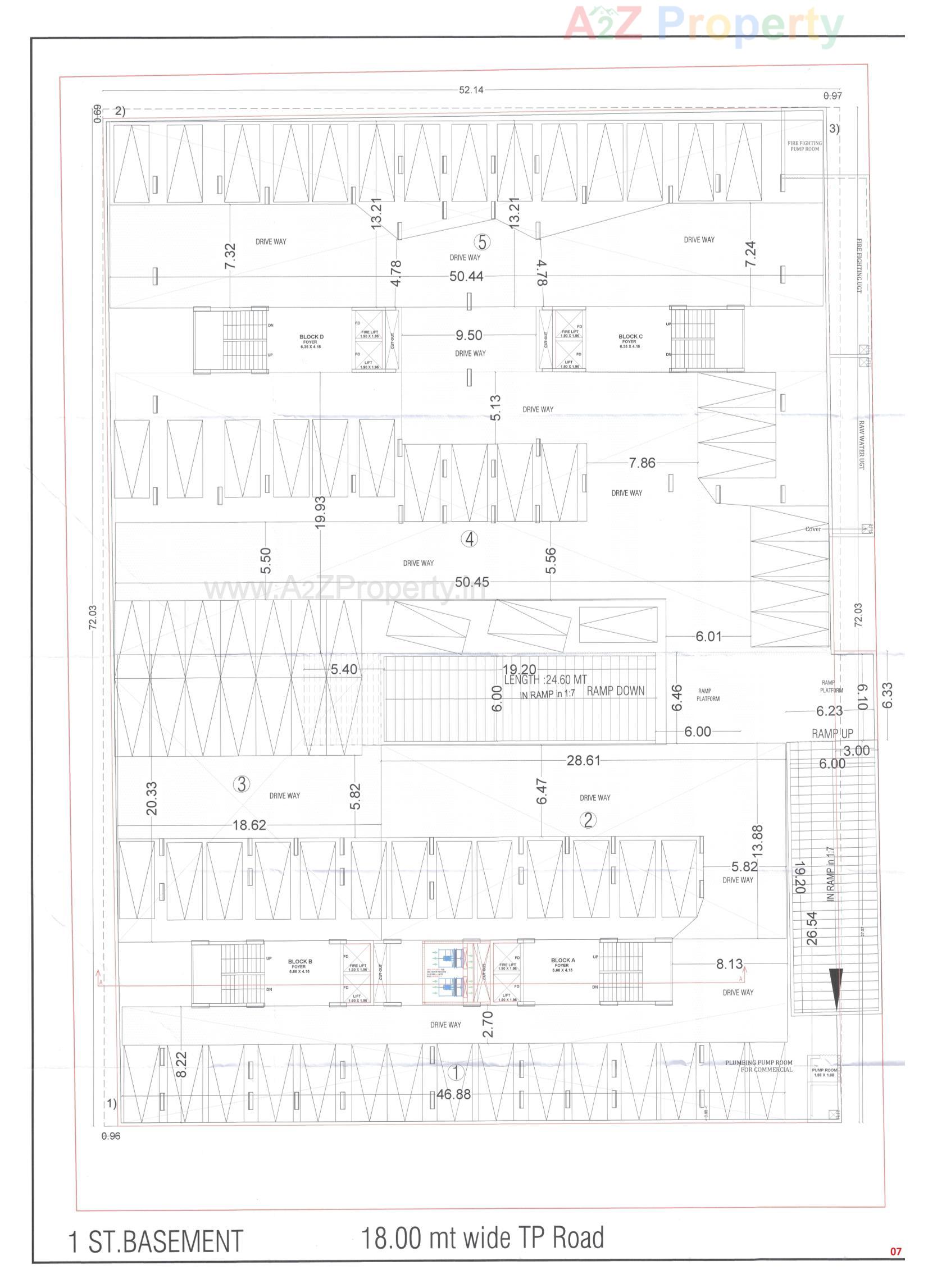 Layout of real estate project Neelkanth Heights located at Vavol, Gandhinagar, Gujarat