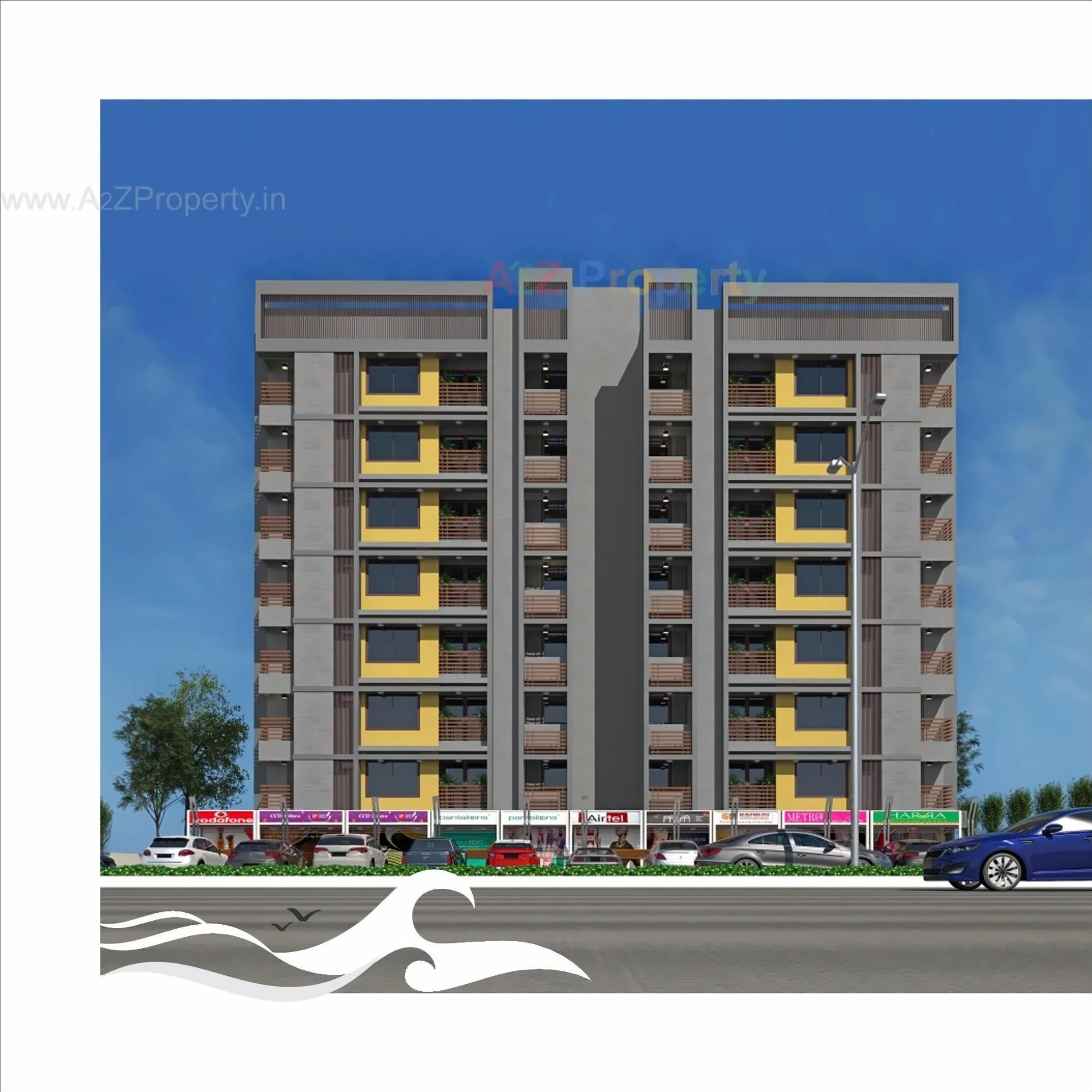 3D Elevation of real estate project Neelkanth Ocean located at Gandhinagar, Gandhinagar, Gujarat