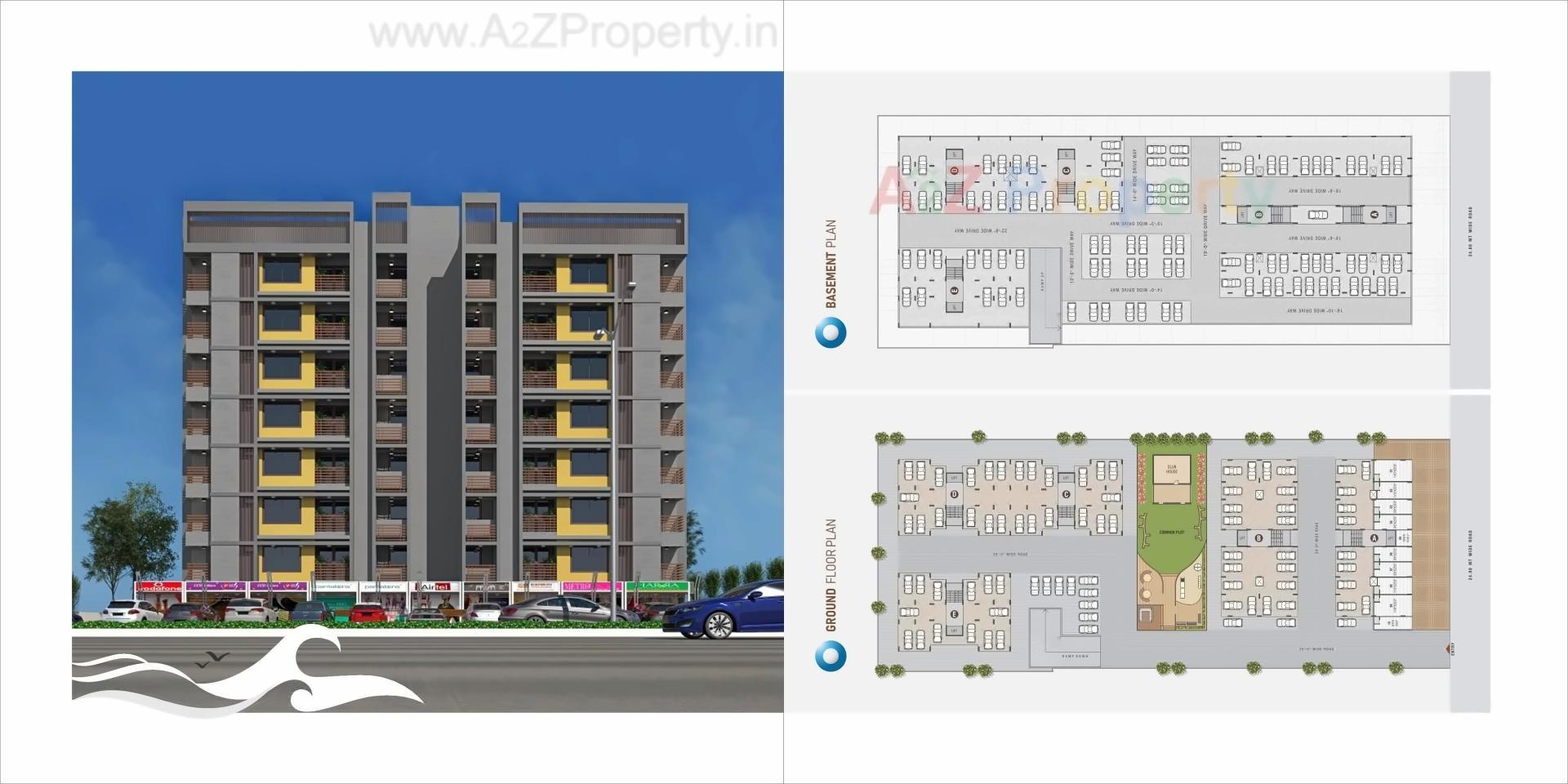 Layout of real estate project Neelkanth Ocean located at Gandhinagar, Gandhinagar, Gujarat