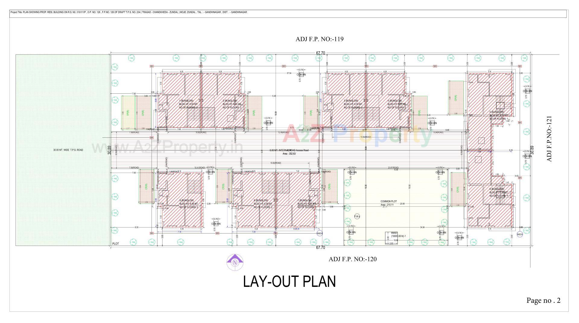 Layout of real estate project Neelkanth Villa located at Gandhinagar, Gandhinagar, Gujarat
