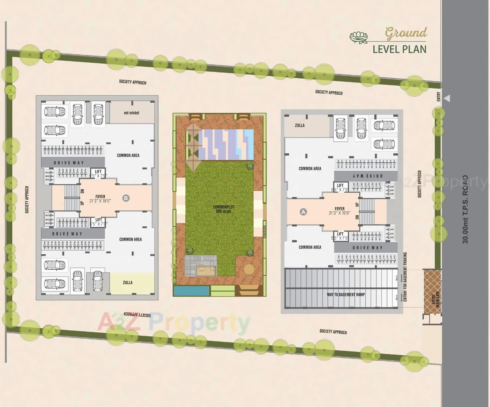 Layout of real estate project Nest Residency located at Gandhinagar, Gandhinagar, Gujarat