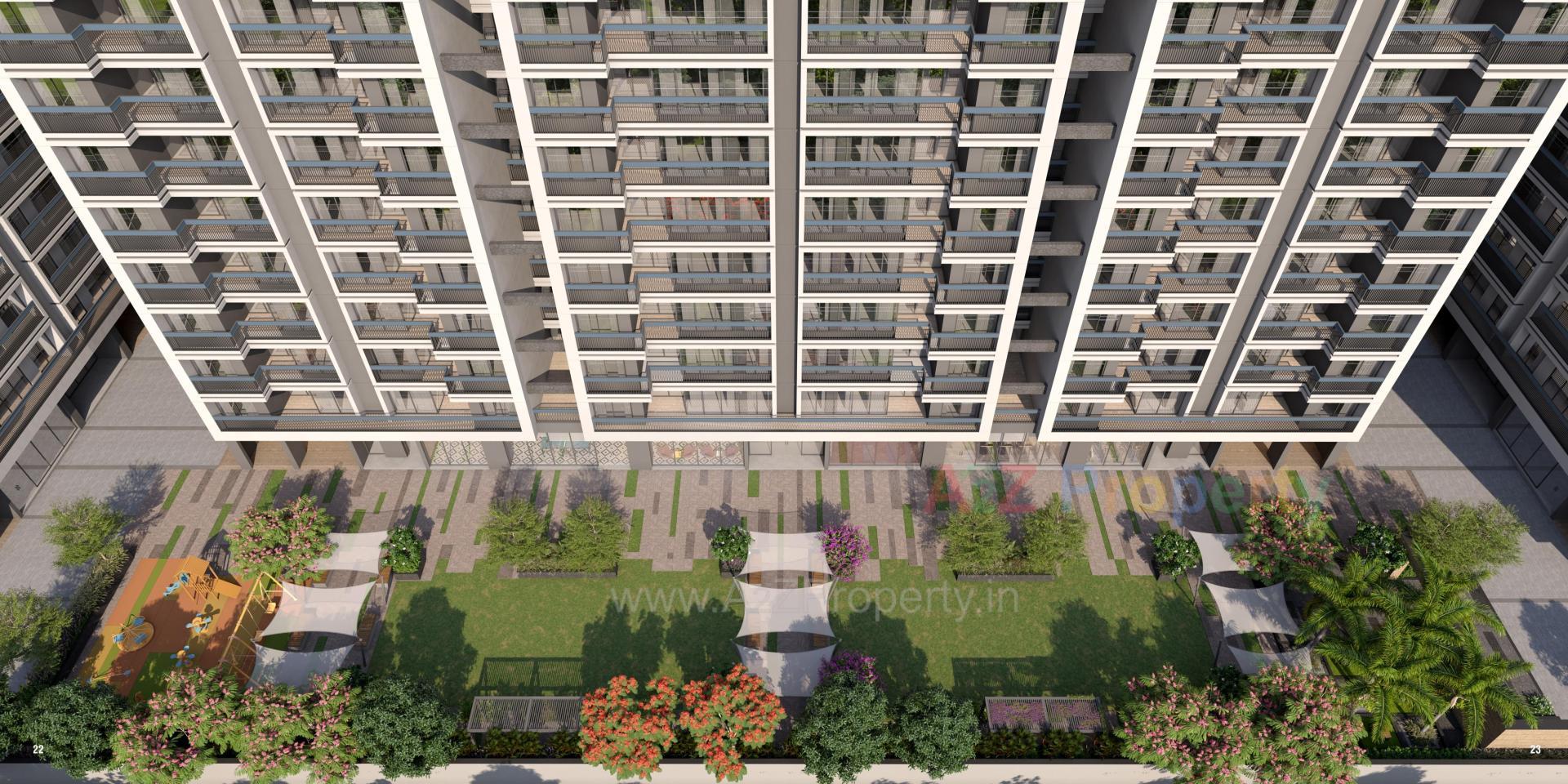 3D Elevation of real estate project Nirman Sahvas located at Adalaj, Gandhinagar, Gujarat