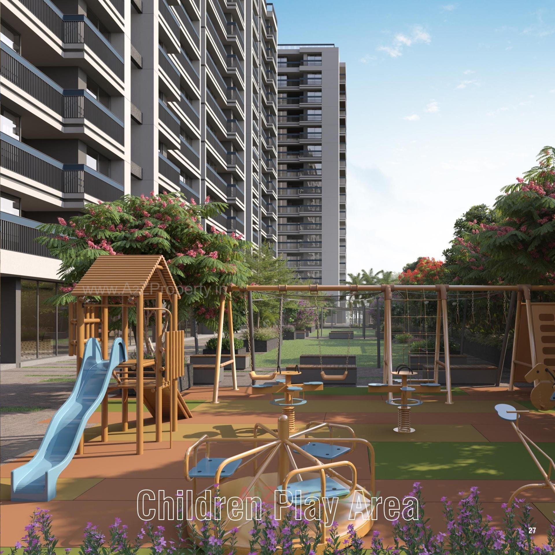 3D Elevation of real estate project Nirman Sahvas located at Adalaj, Gandhinagar, Gujarat