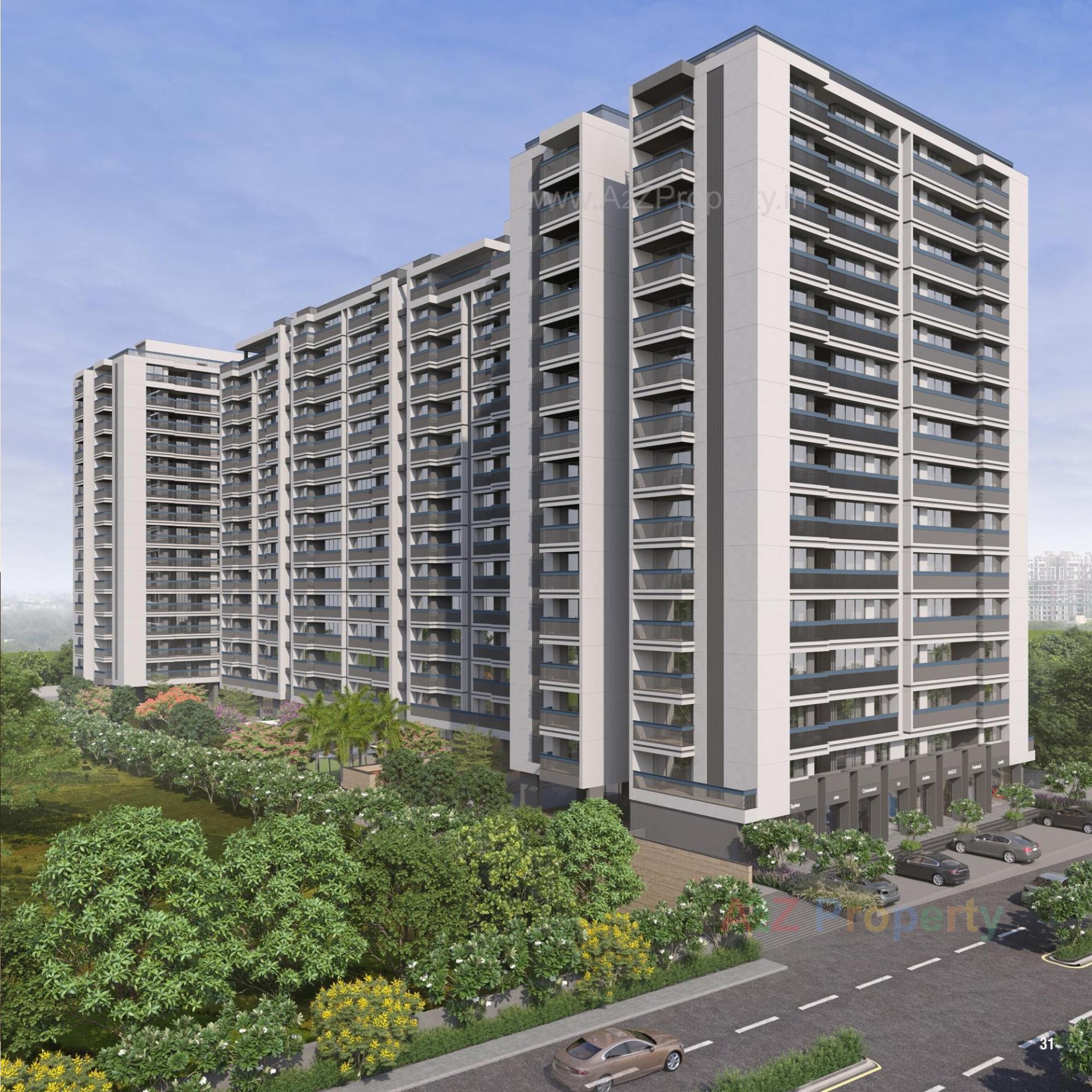 3D Elevation of real estate project Nirman Sahvas located at Adalaj, Gandhinagar, Gujarat