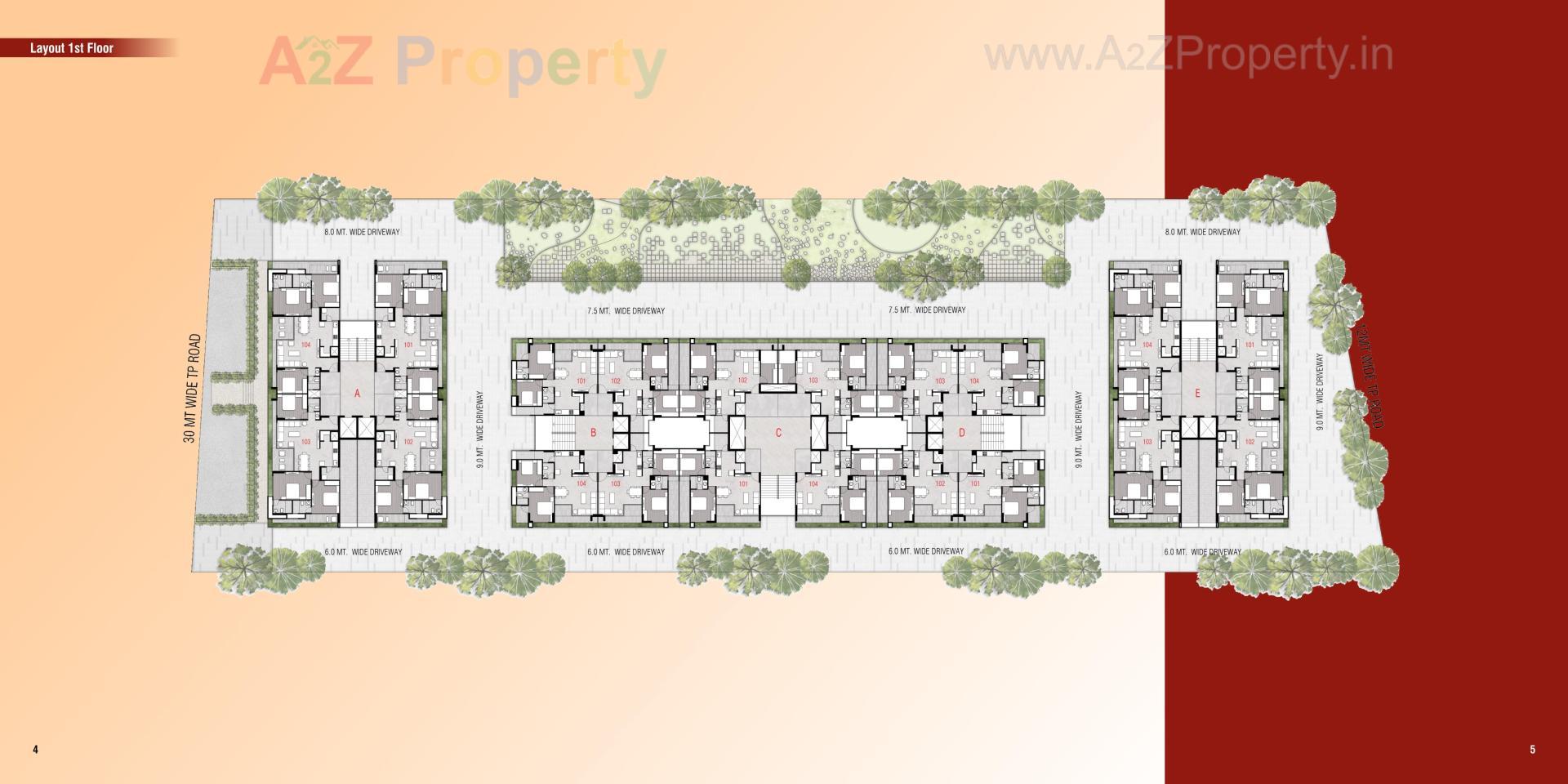 Layout of real estate project Nirman Sahvas located at Adalaj, Gandhinagar, Gujarat