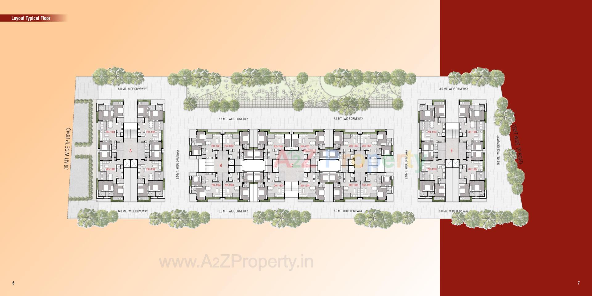 Layout of real estate project Nirman Sahvas located at Adalaj, Gandhinagar, Gujarat
