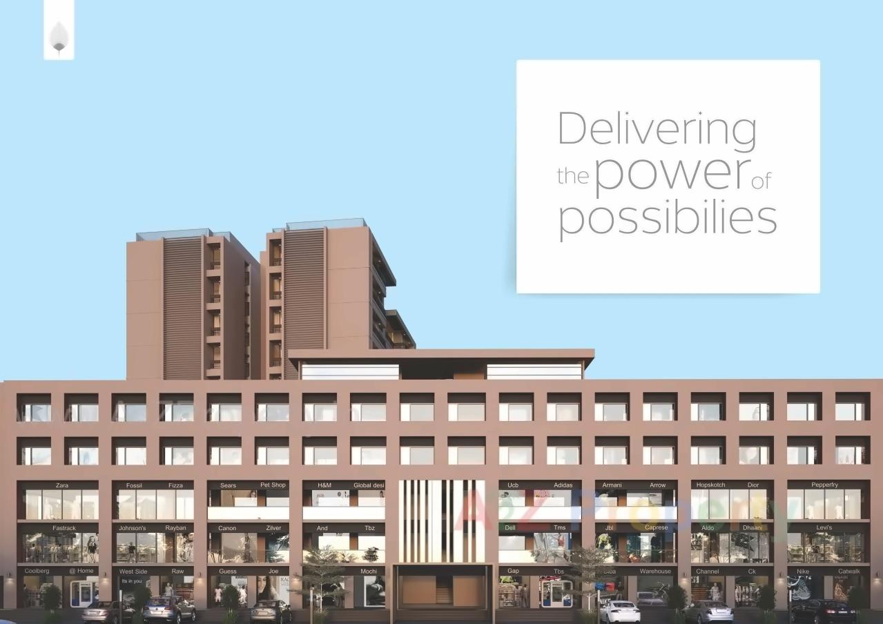 3D Elevation of real estate project Nirman Satva located at Adalaj, Gandhinagar, Gujarat