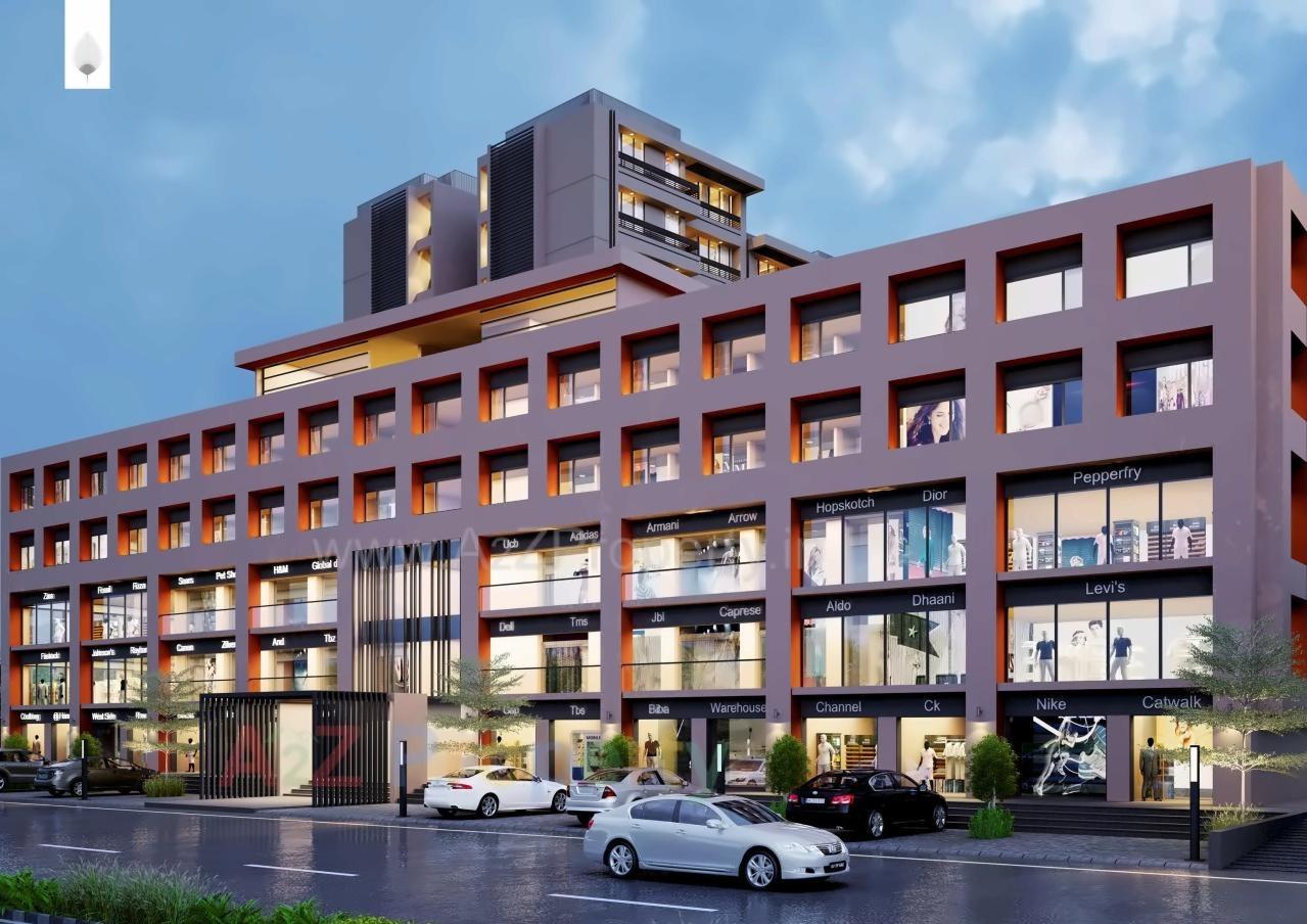 3D Elevation of real estate project Nirman Satva located at Adalaj, Gandhinagar, Gujarat