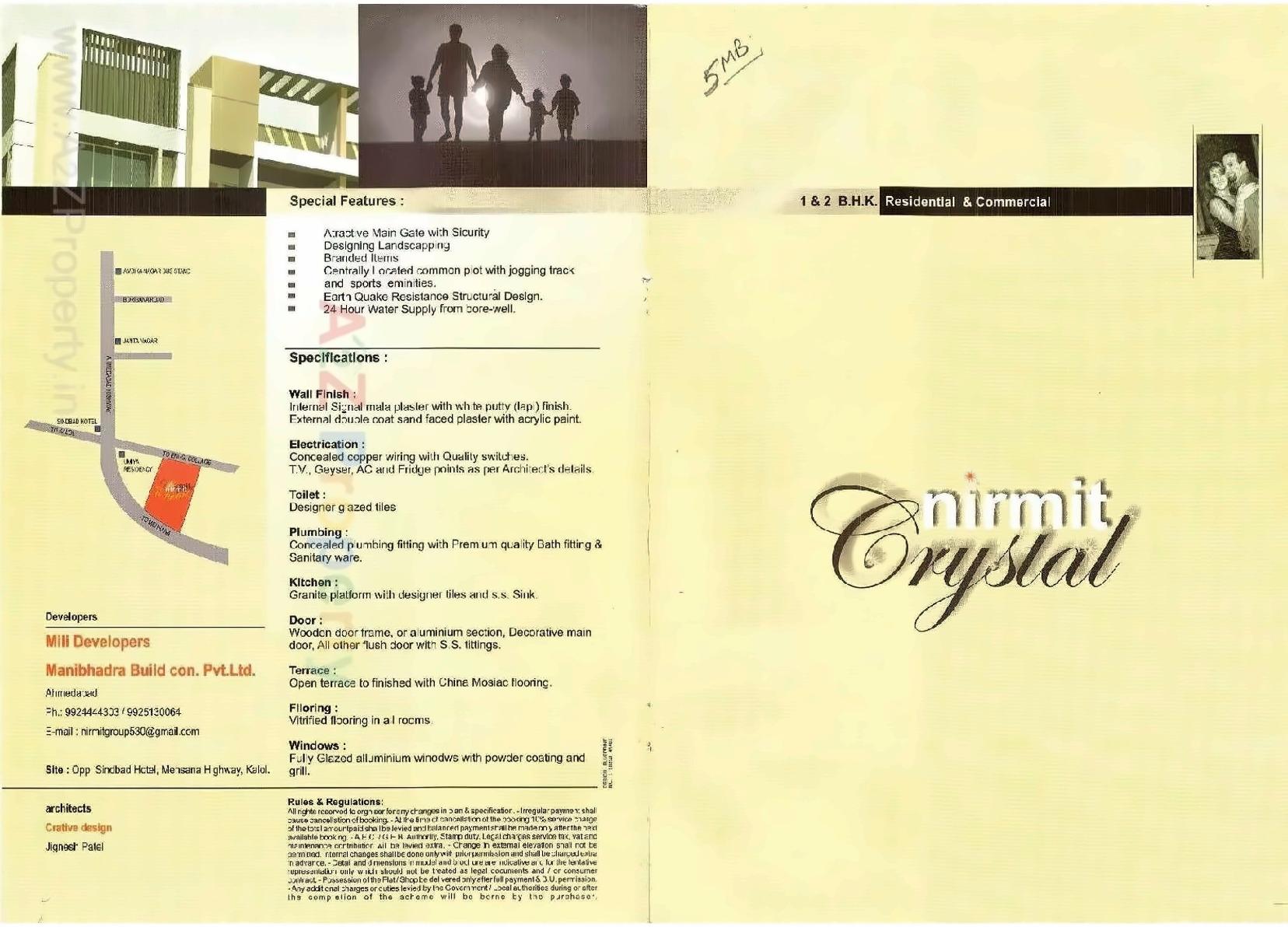  of real estate project Nirmit Crystal located at Kalol, Gandhinagar, Gujarat