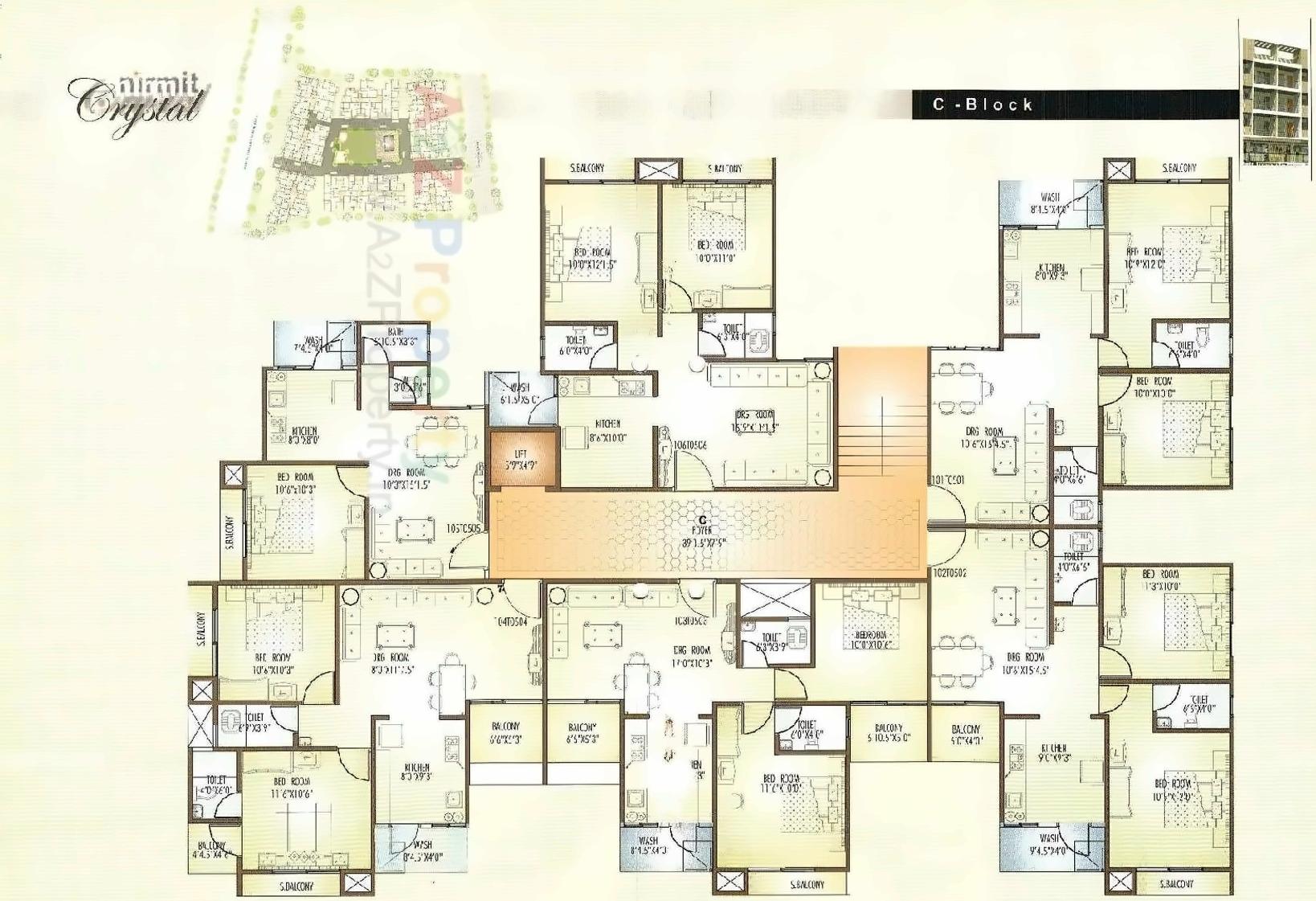 Layout of real estate project Nirmit Crystal located at Kalol, Gandhinagar, Gujarat