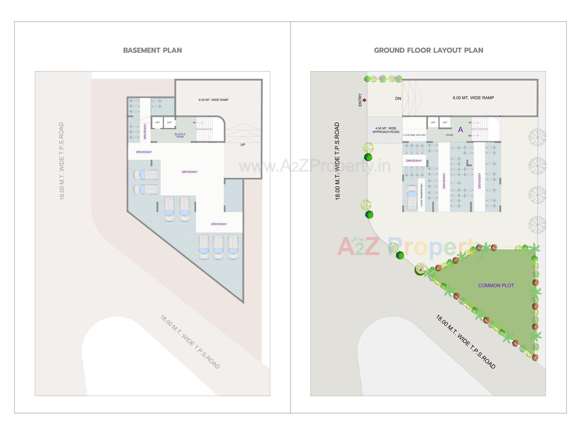 Layout of real estate project Nob Hill Tower located at Koba, Gandhinagar, Gujarat