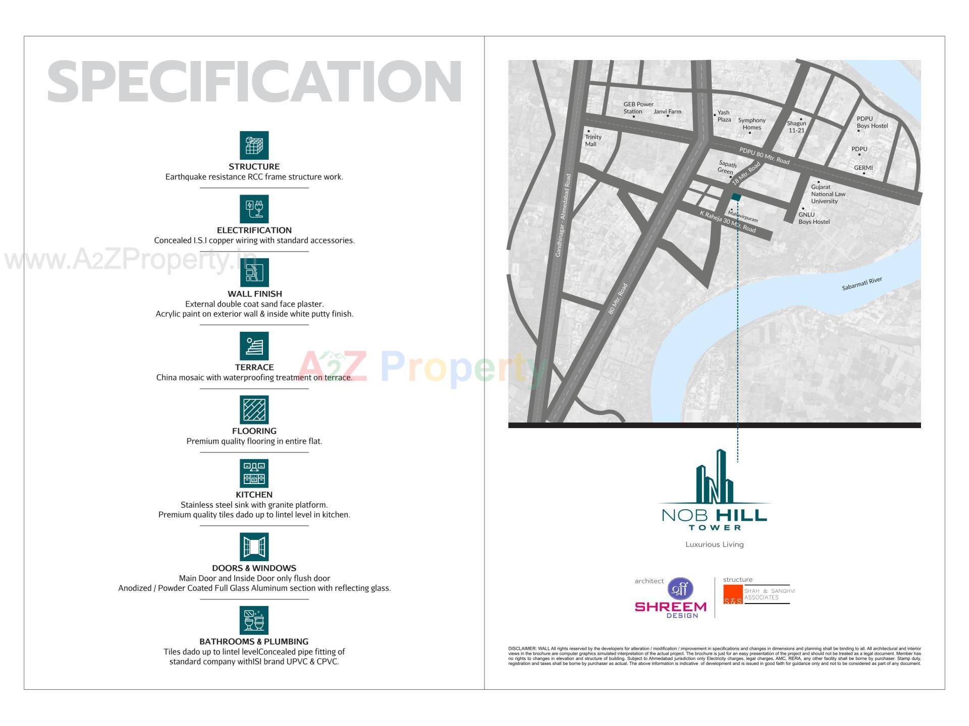  of real estate project Nob Hill Tower located at Koba, Gandhinagar, Gujarat