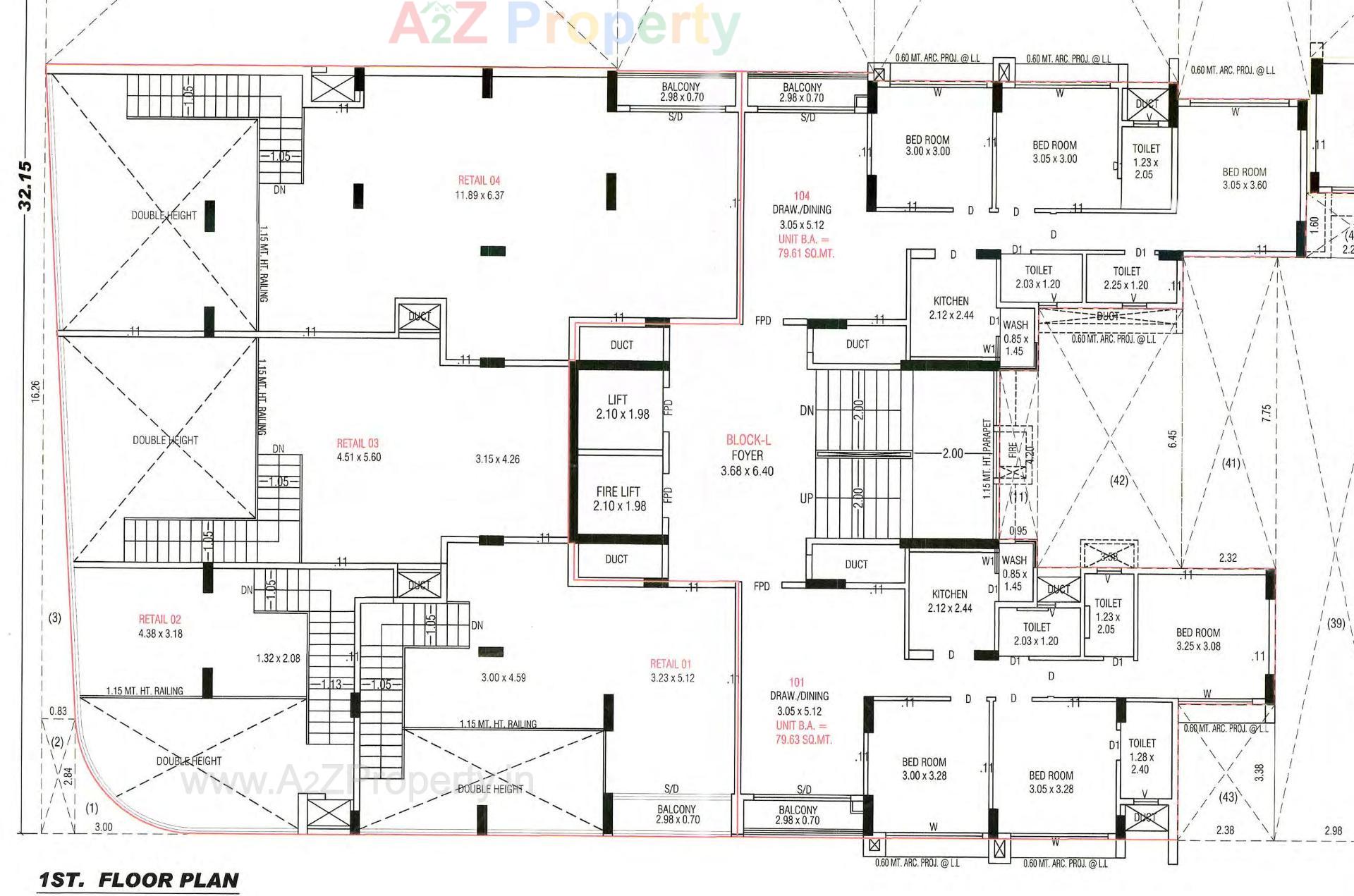 Layout of real estate project North Enclave L Block located at Khoraj, Gandhinagar, Gujarat