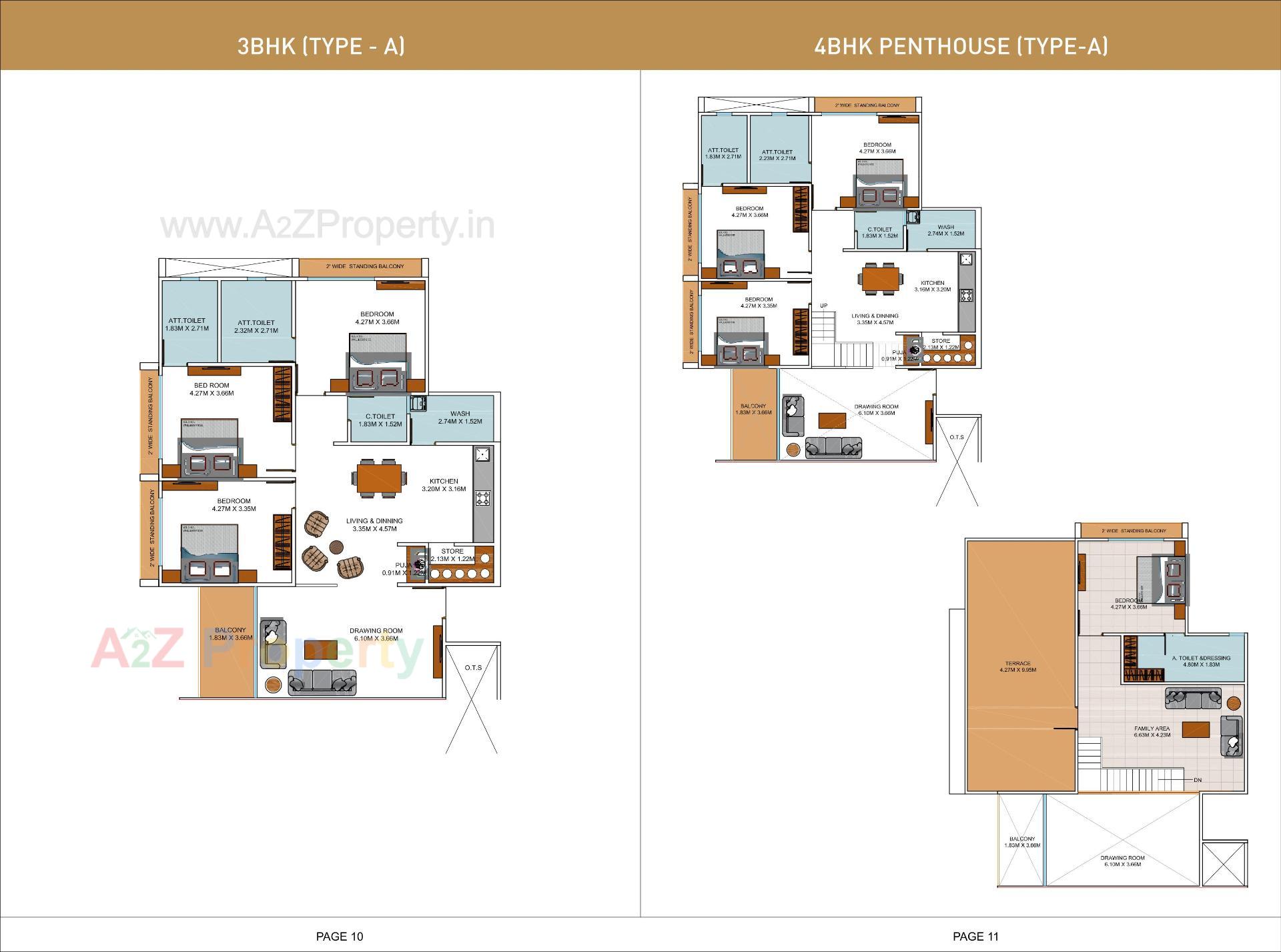 Layout of real estate project Ocean Sky located at Gandhinagar, Gandhinagar, Gujarat