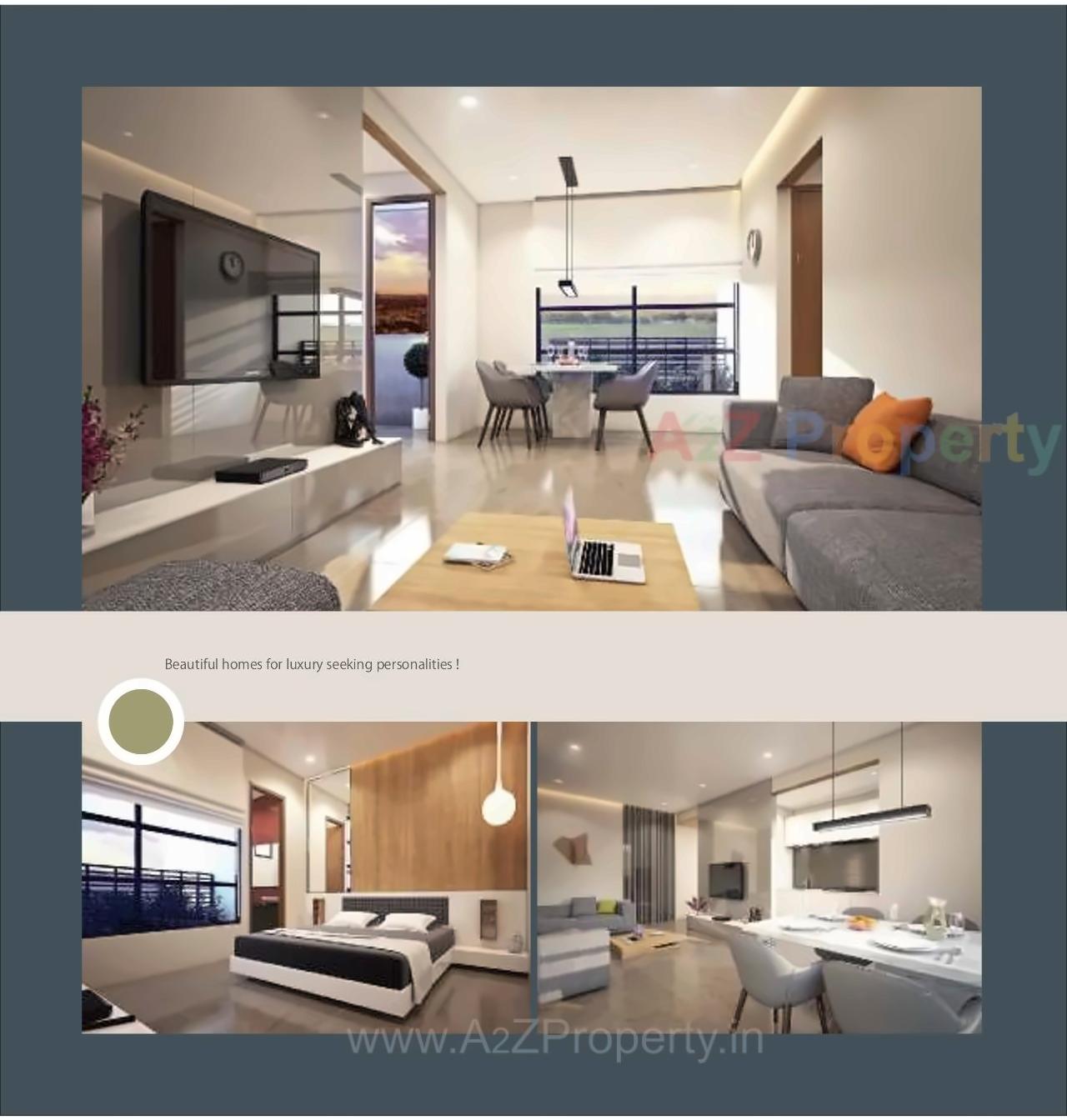 3D Elevation of real estate project Olive Residency located at Zundal, Gandhinagar, Gujarat