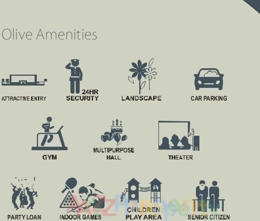 Amenities of Olive Residency