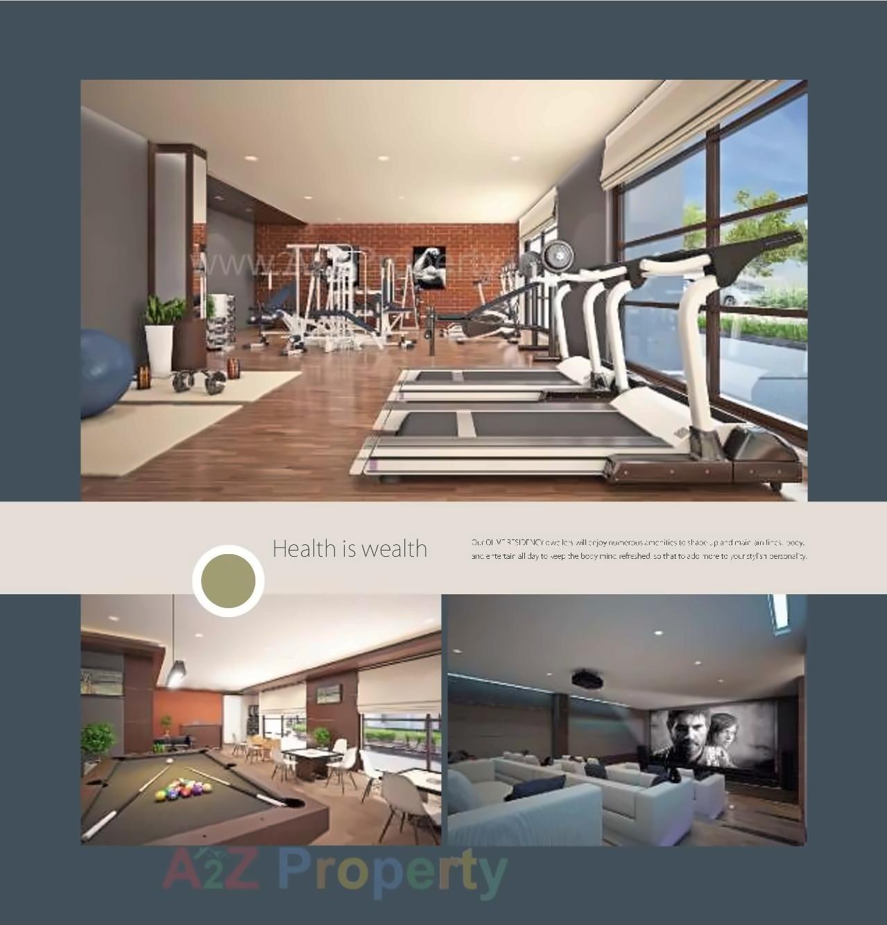 3D Elevation of real estate project Olive Residency located at Zundal, Gandhinagar, Gujarat