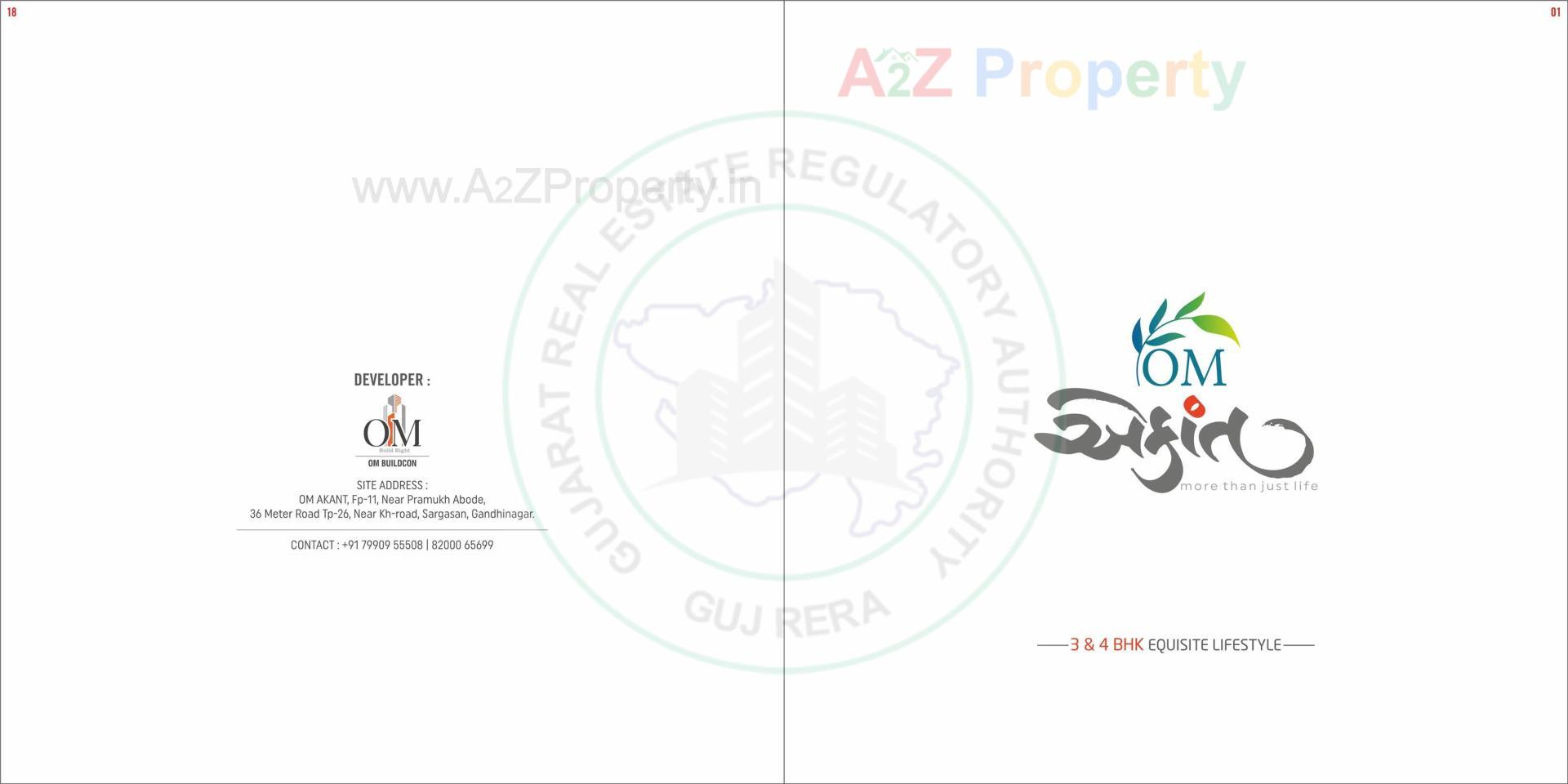  of real estate project Om Akant located at Vasna Hadmatya, Gandhinagar, Gujarat