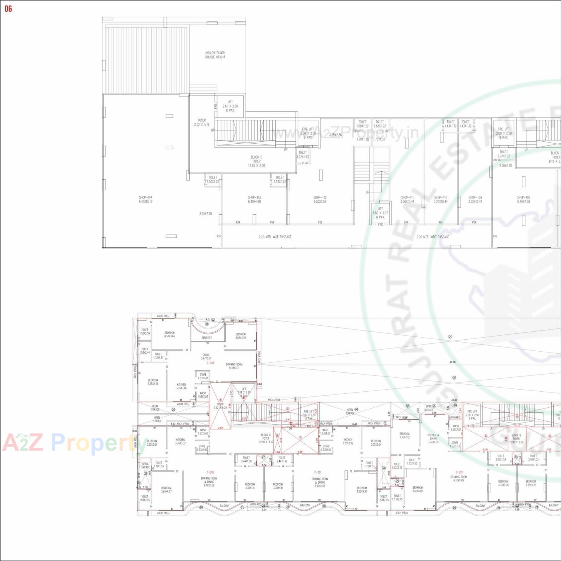 Layout of real estate project Om Akant located at Vasna Hadmatya, Gandhinagar, Gujarat