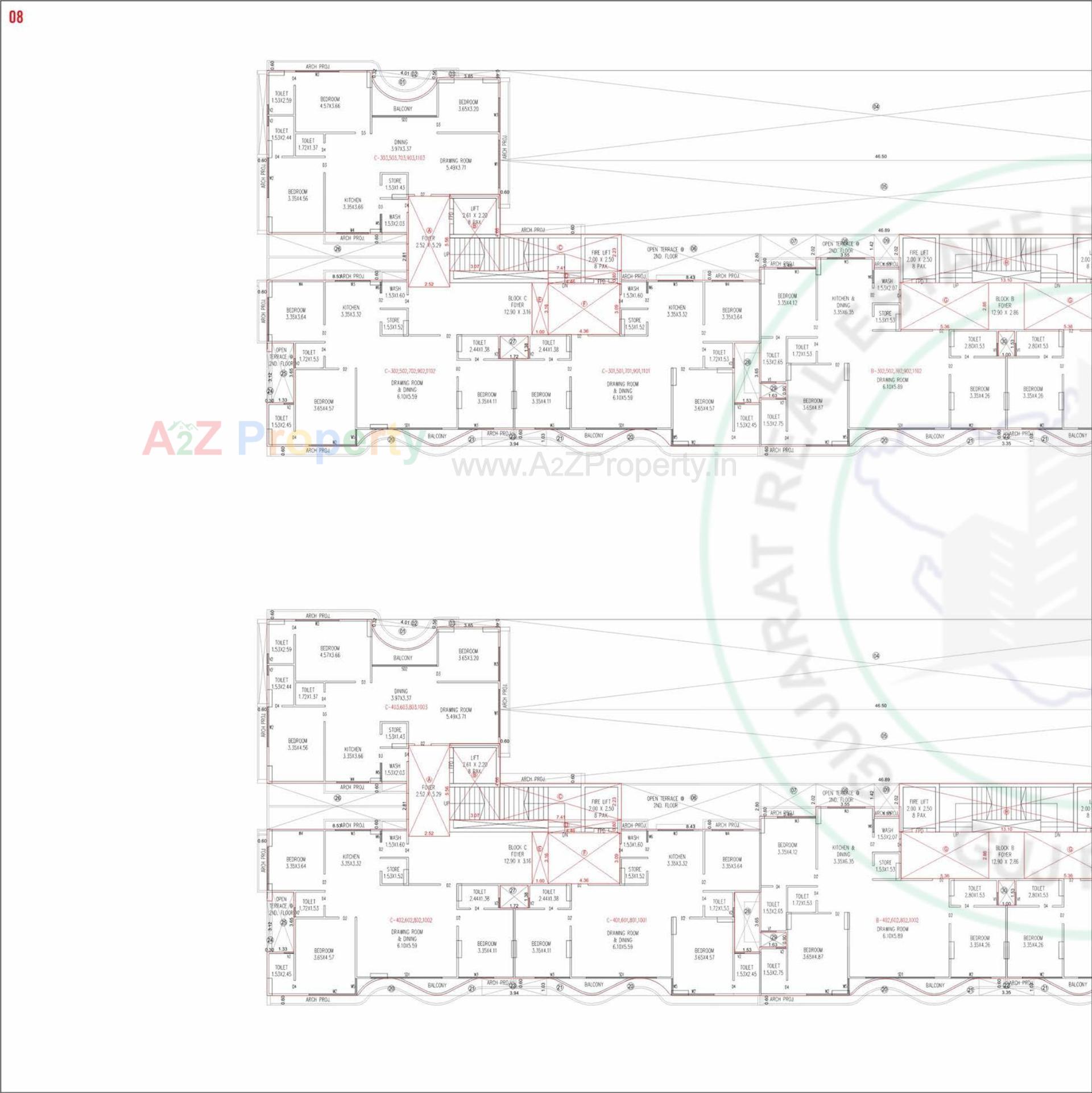 Layout of real estate project Om Akant located at Vasna Hadmatya, Gandhinagar, Gujarat