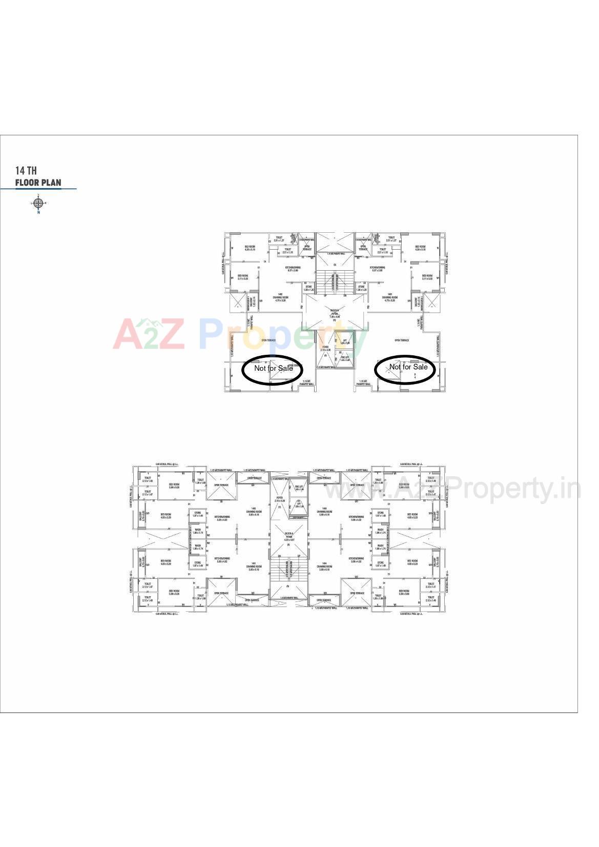 Layout of real estate project Om Elegance located at Pethapur, Gandhinagar, Gujarat