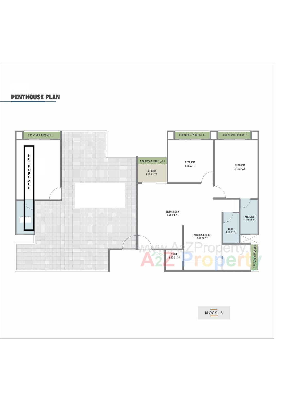 Layout of real estate project Om Elegance located at Pethapur, Gandhinagar, Gujarat