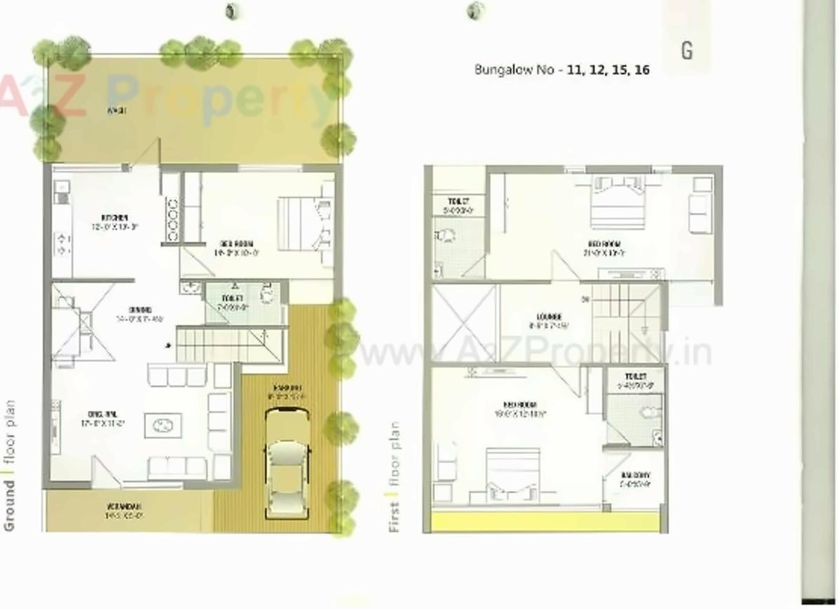 Layout of real estate project Om Residency located at Vavol, Gandhinagar, Gujarat