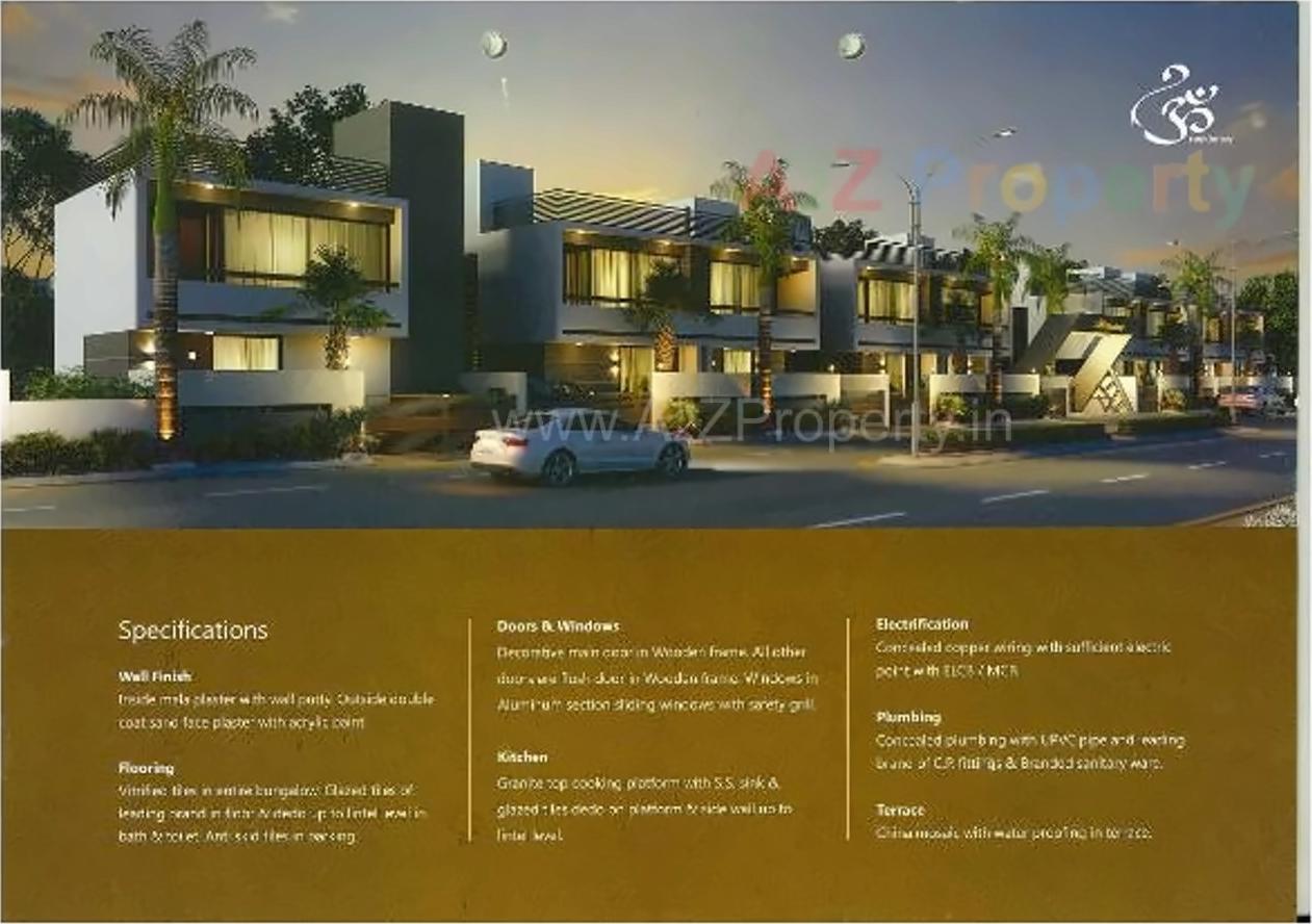 3D Elevation of real estate project Om Residency located at Vavol, Gandhinagar, Gujarat