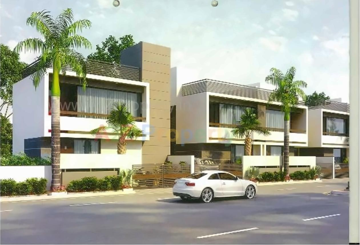 3D Elevation of real estate project Om Residency located at Vavol, Gandhinagar, Gujarat