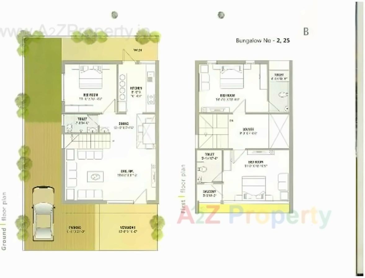 Layout of real estate project Om Residency located at Vavol, Gandhinagar, Gujarat