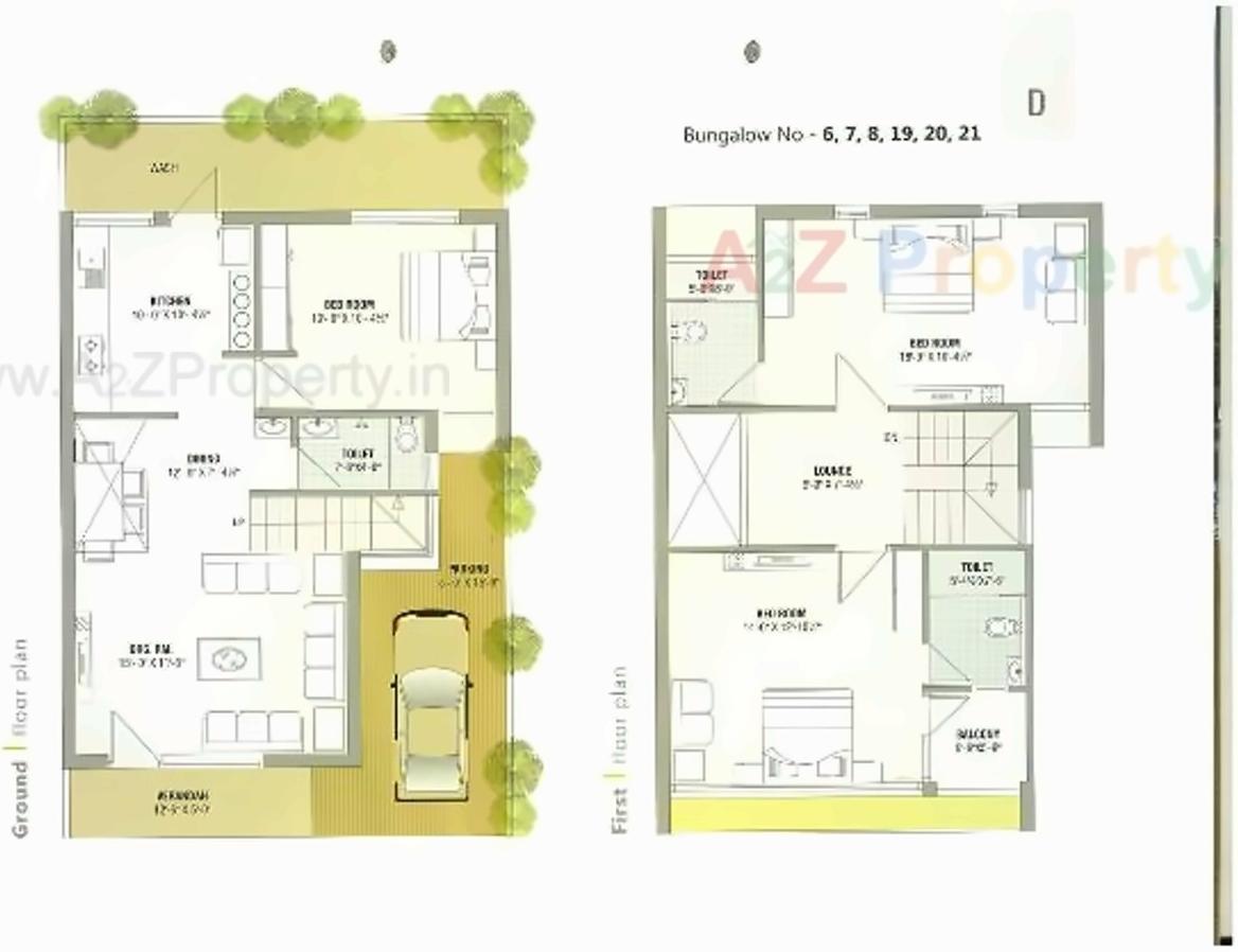 Layout of real estate project Om Residency located at Vavol, Gandhinagar, Gujarat