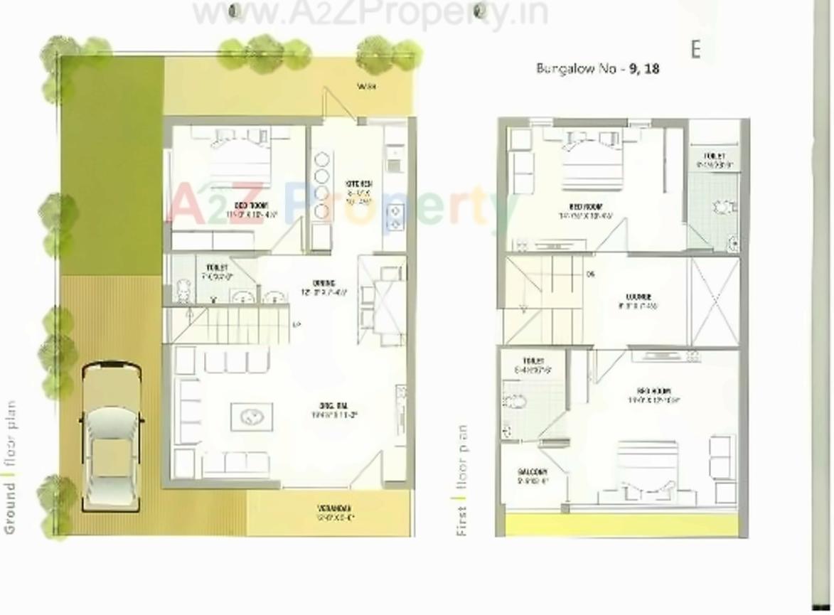 Layout of real estate project Om Residency located at Vavol, Gandhinagar, Gujarat