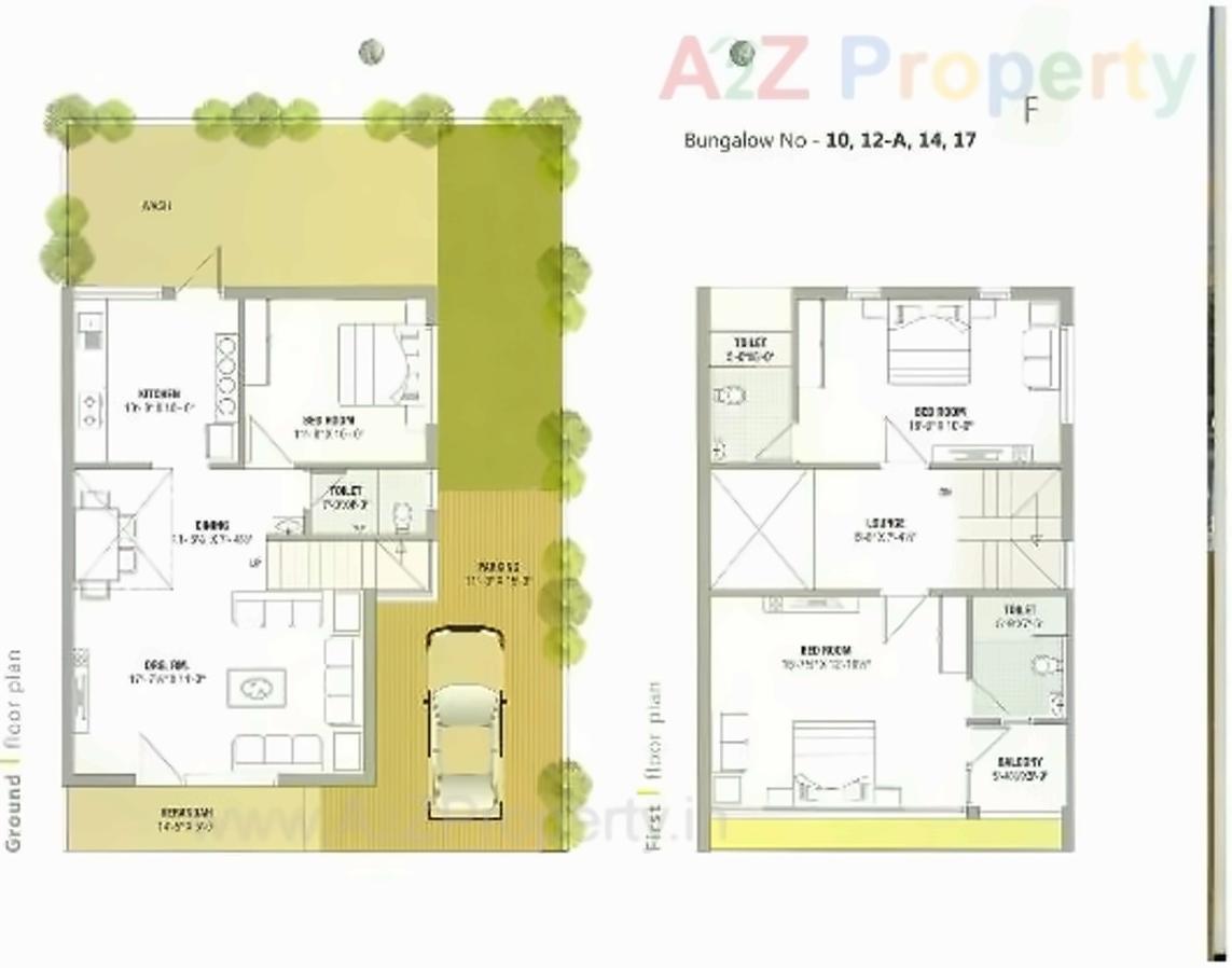 Layout of real estate project Om Residency located at Vavol, Gandhinagar, Gujarat