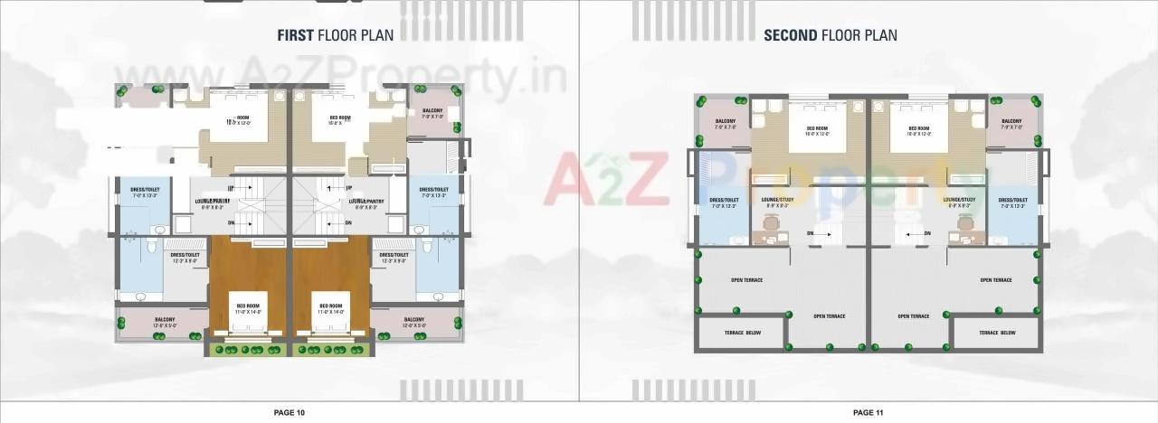 Layout of real estate project Omkar Bunglows located at Raisan, Gandhinagar, Gujarat