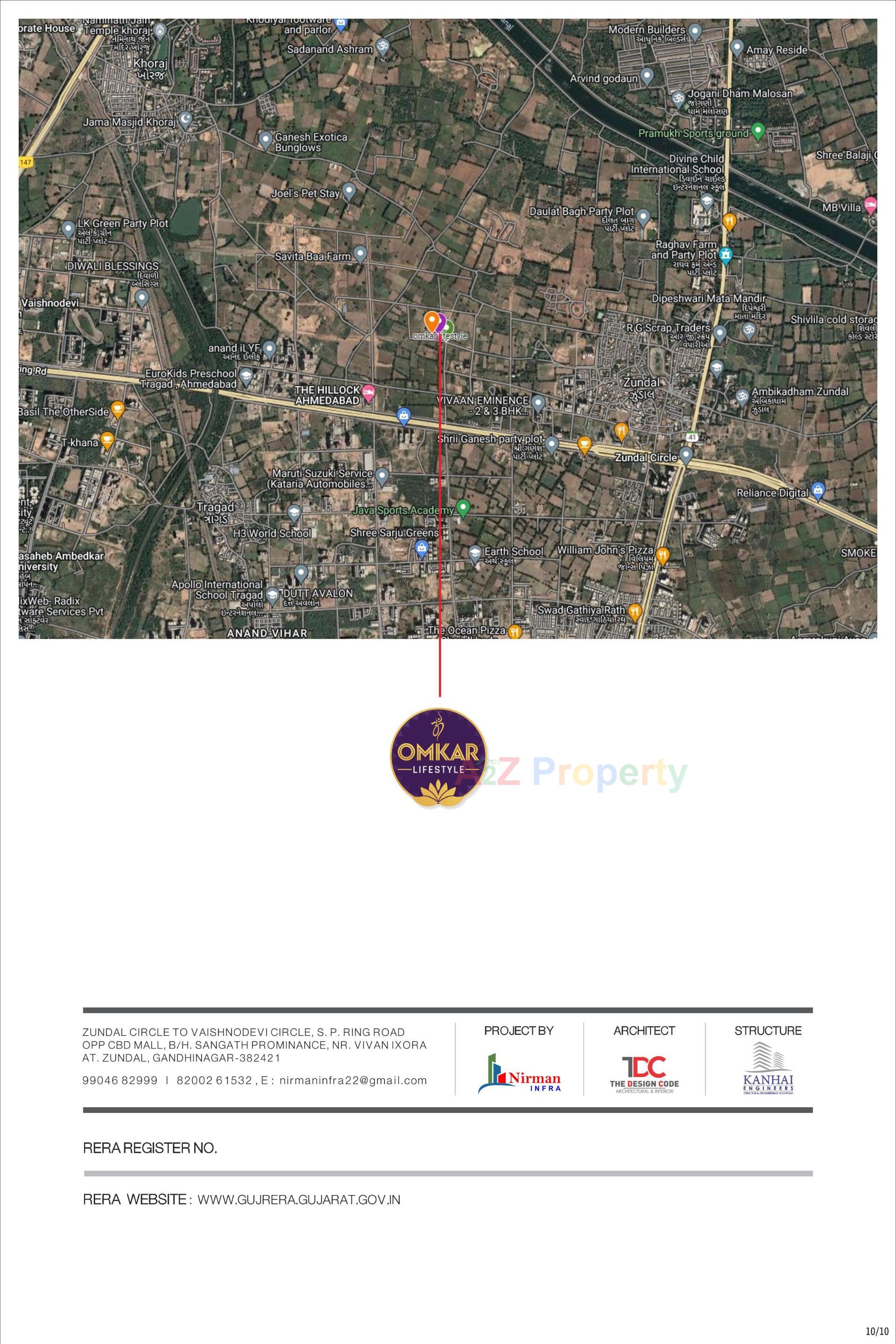  of real estate project Omkar Lifestyle located at Gandhinagar, Gandhinagar, Gujarat