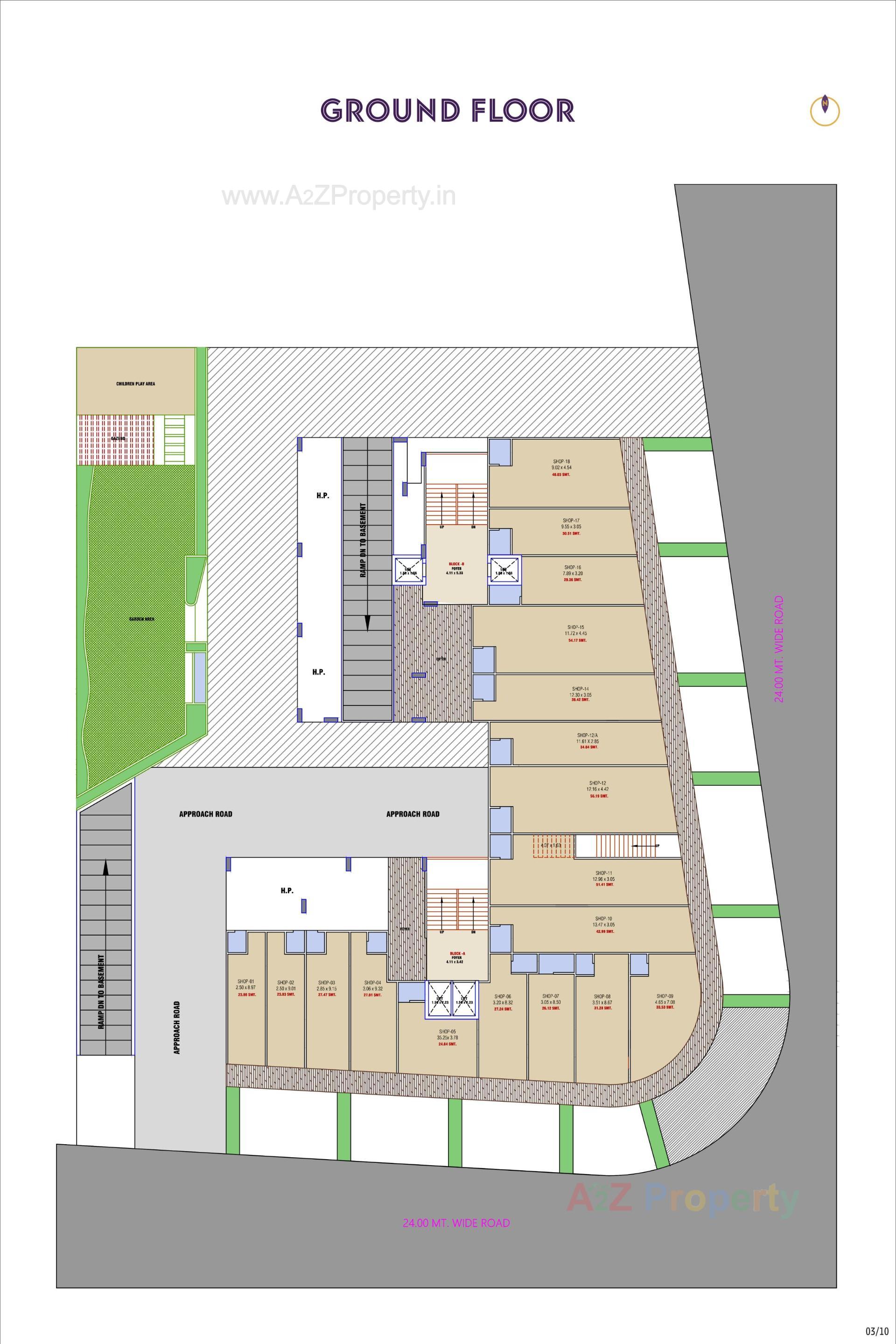 Layout of real estate project Omkar Lifestyle located at Gandhinagar, Gandhinagar, Gujarat