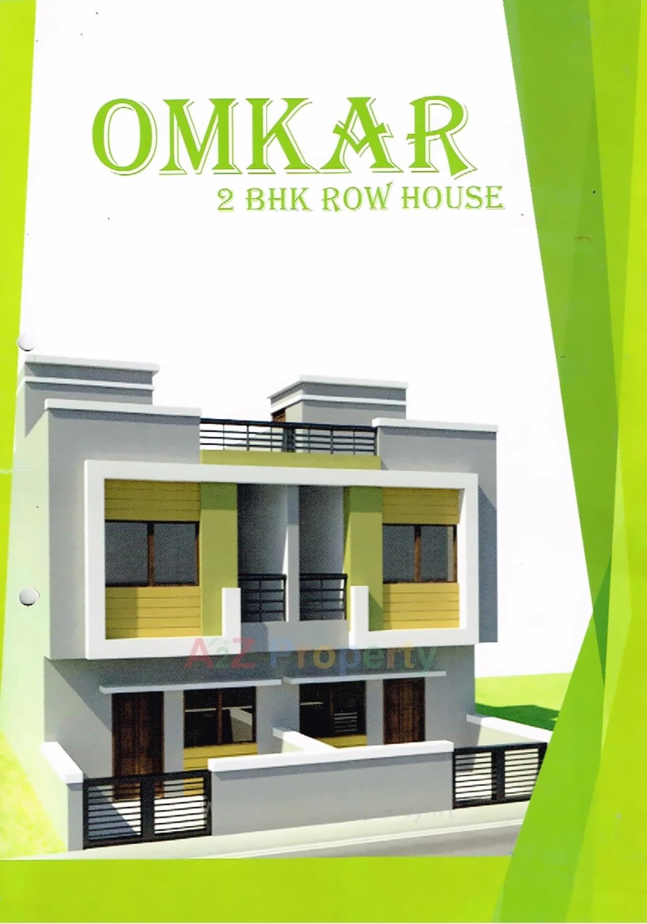 3D Elevation of real estate project Omkar Row House located at Kalol, Gandhinagar, Gujarat