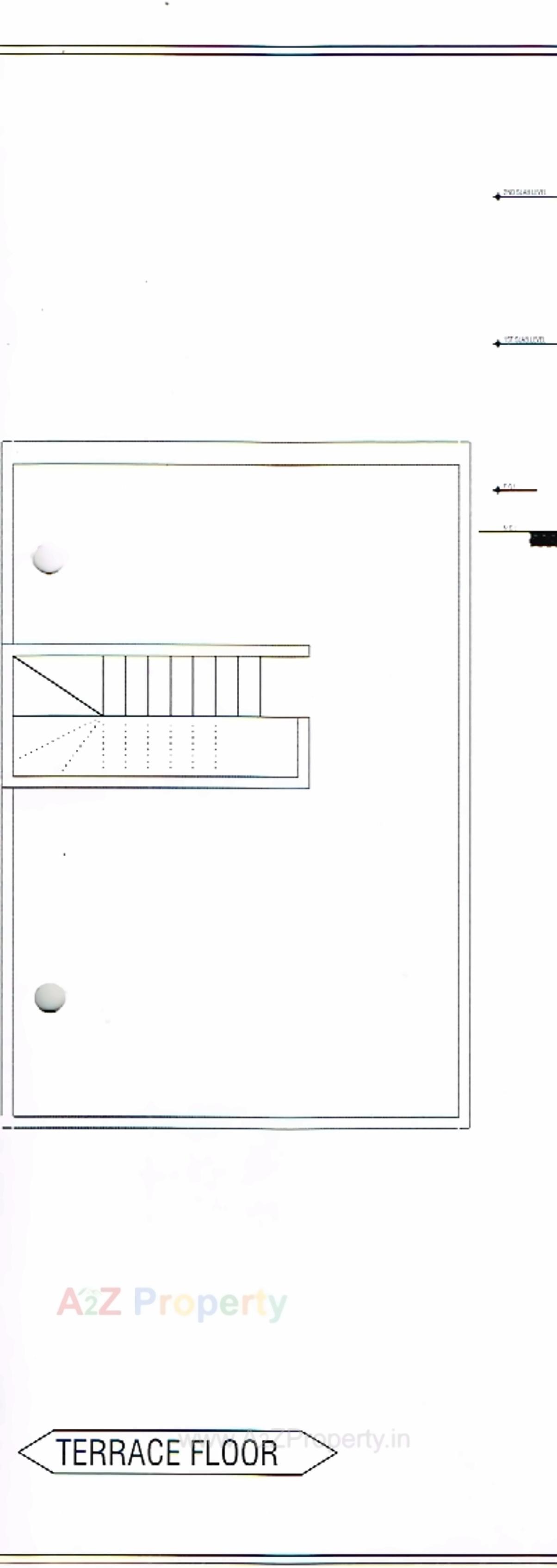 Layout of real estate project Omkar Row House located at Kalol, Gandhinagar, Gujarat