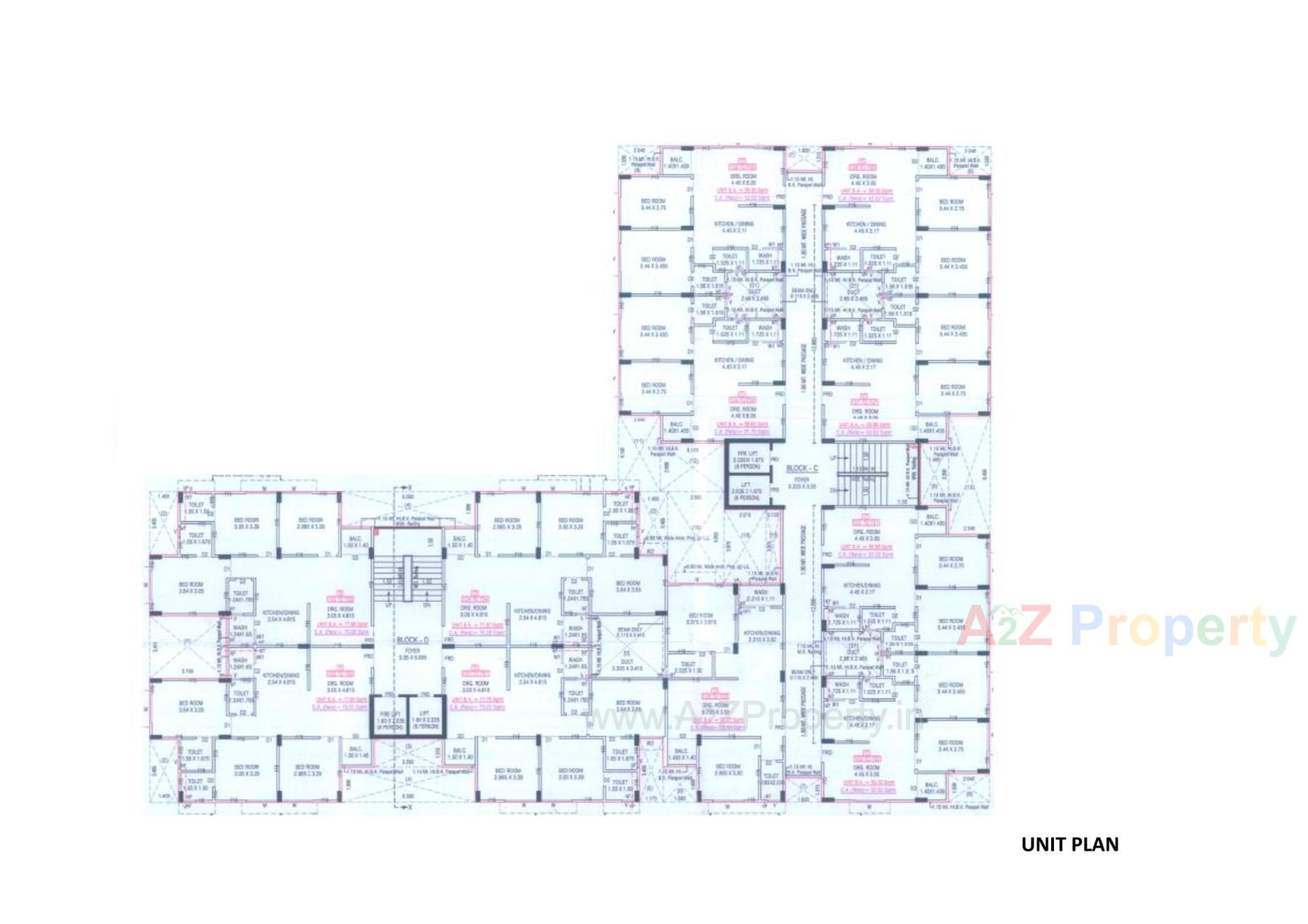 Layout of real estate project Omnium Royal Ll located at Chiloda, Gandhinagar, Gujarat