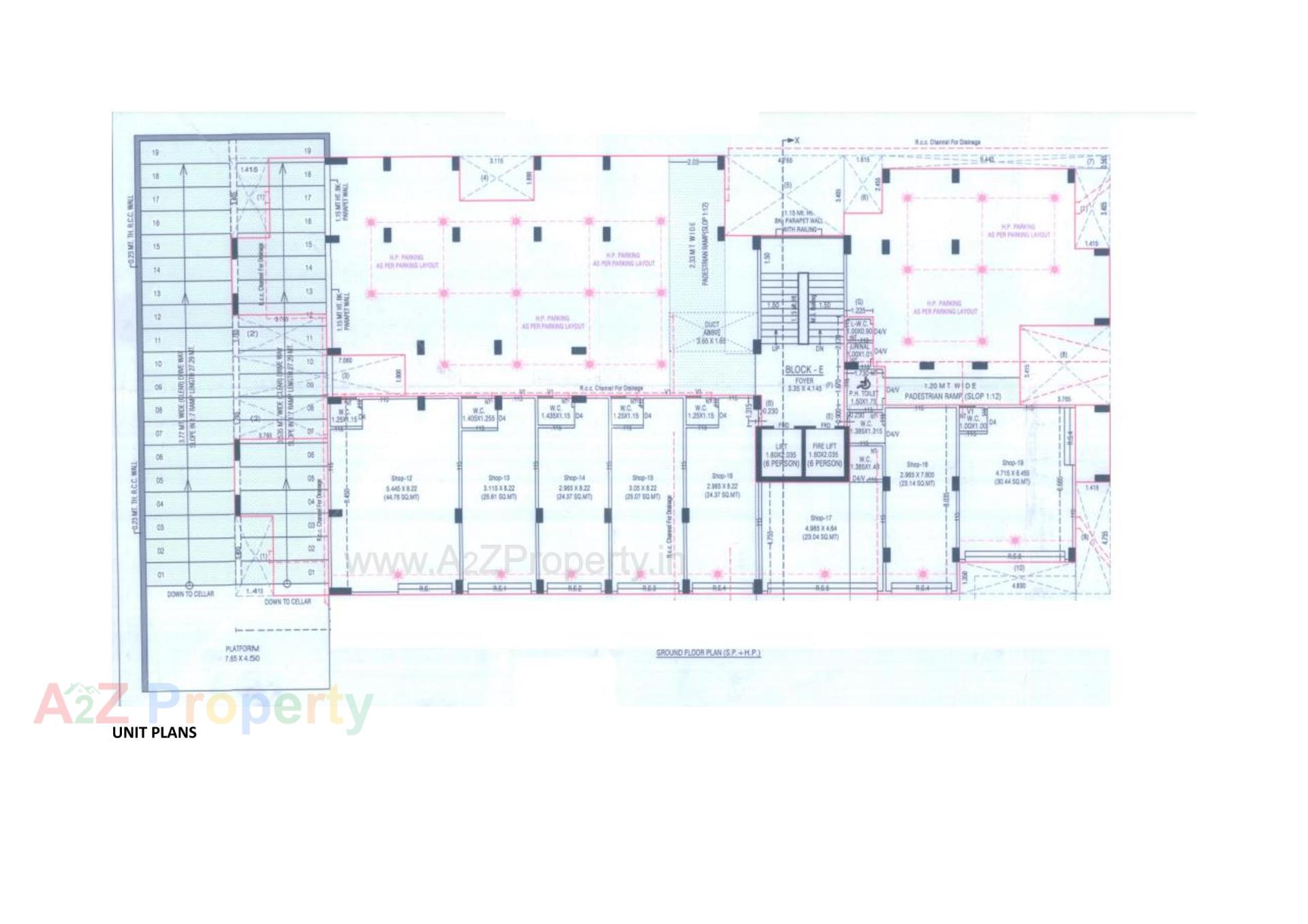 Layout of real estate project Omnium Royal Ll located at Chiloda, Gandhinagar, Gujarat